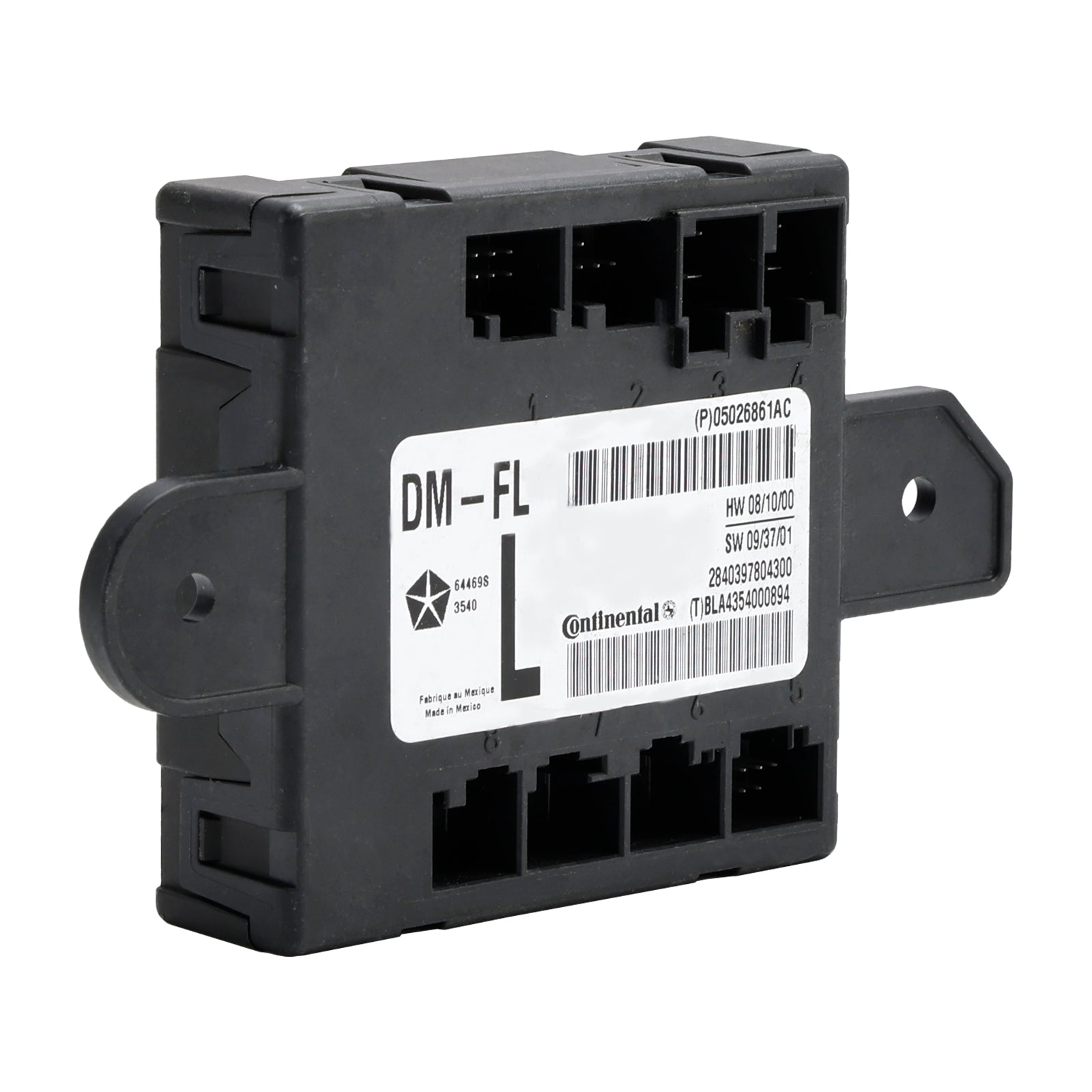 Module de porte conducteur avant gauche Dodge Chrysler 2008-2016 05026861AC