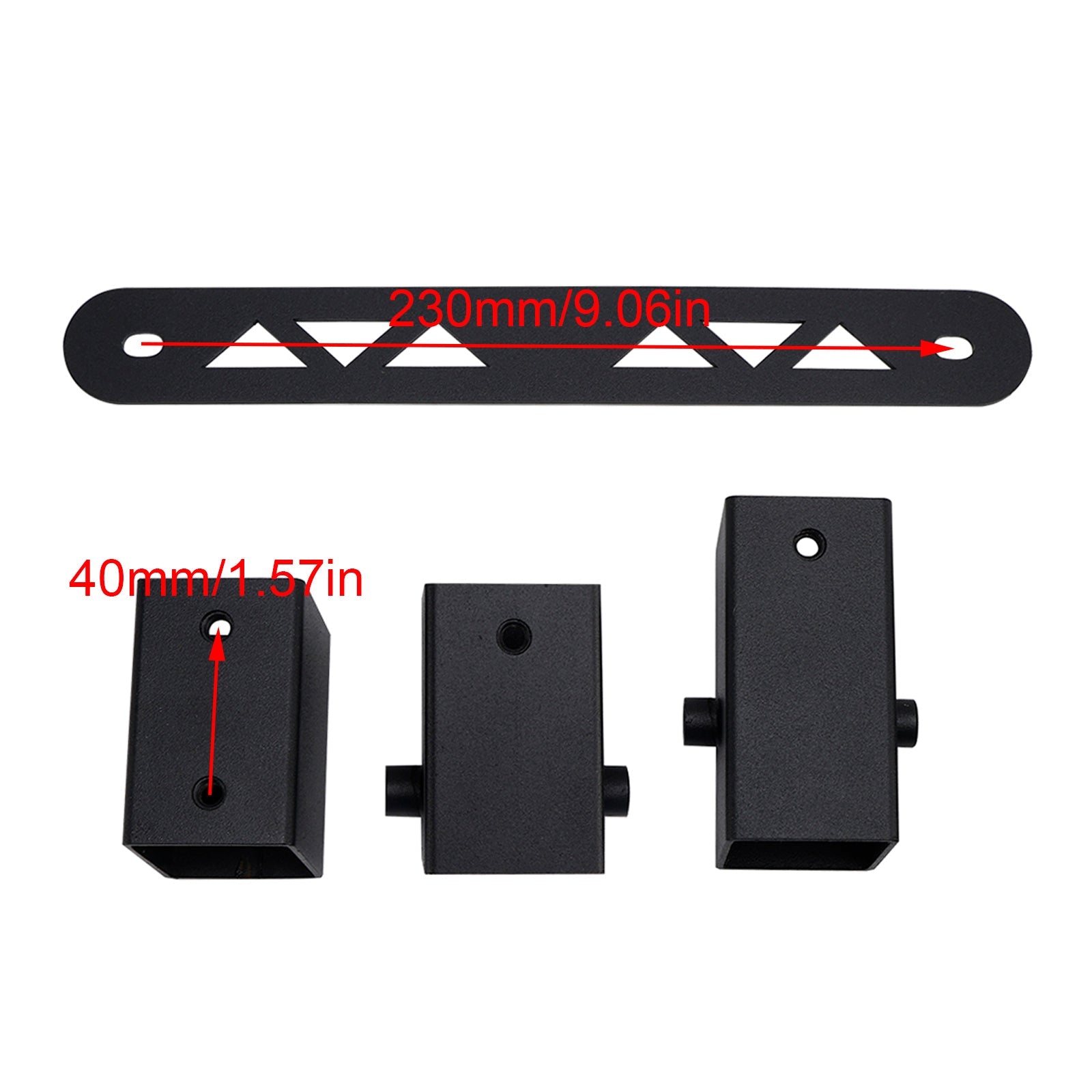 Kit d'adaptateurs pour rehausseur de siège conducteur et passager pour Polaris RZR Pro XP 20-23 Turbo