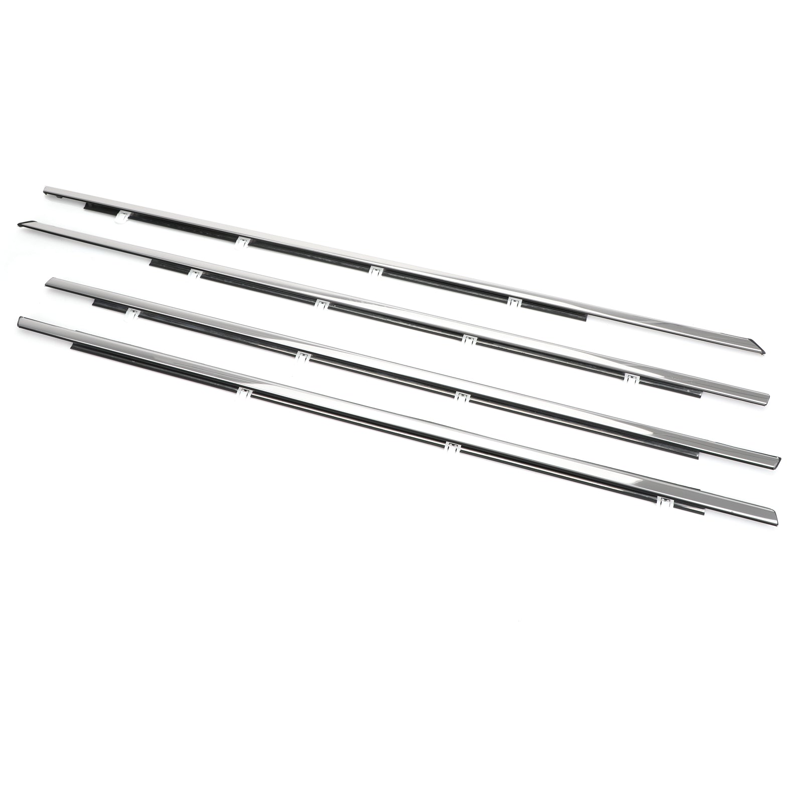 Chrome Door Seal for Honda -sopimus 2008-2012, 4 kappaletta