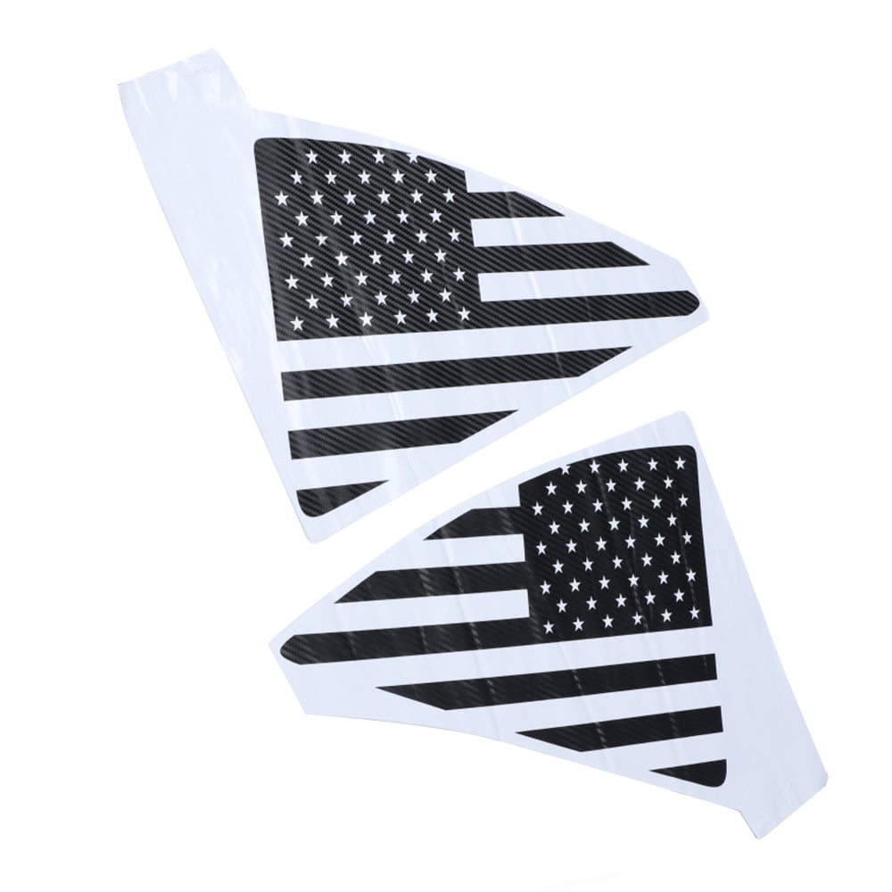 Chevrolet Camaro 2010 - 2015 Post - Triangle Triangle Décalcomania Decoration American Flag Decal