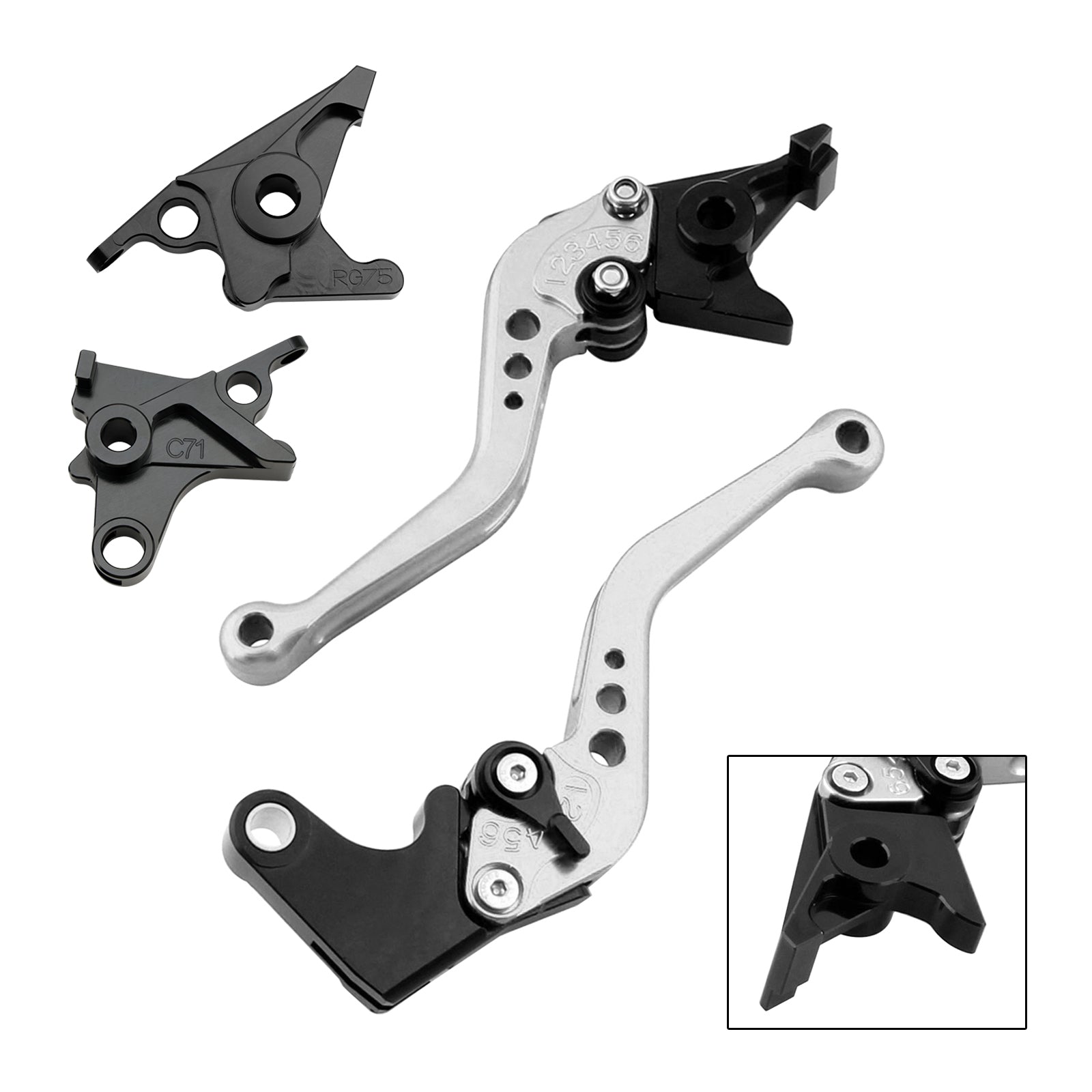 Levier de frein et d'embrayage court pour BMW R NINE T / PURE / RACER 2017-2023