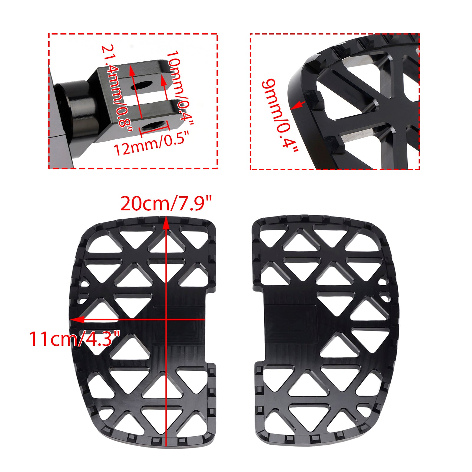 Repose-pieds avant pour BMW R12 R12S 2024-2025
