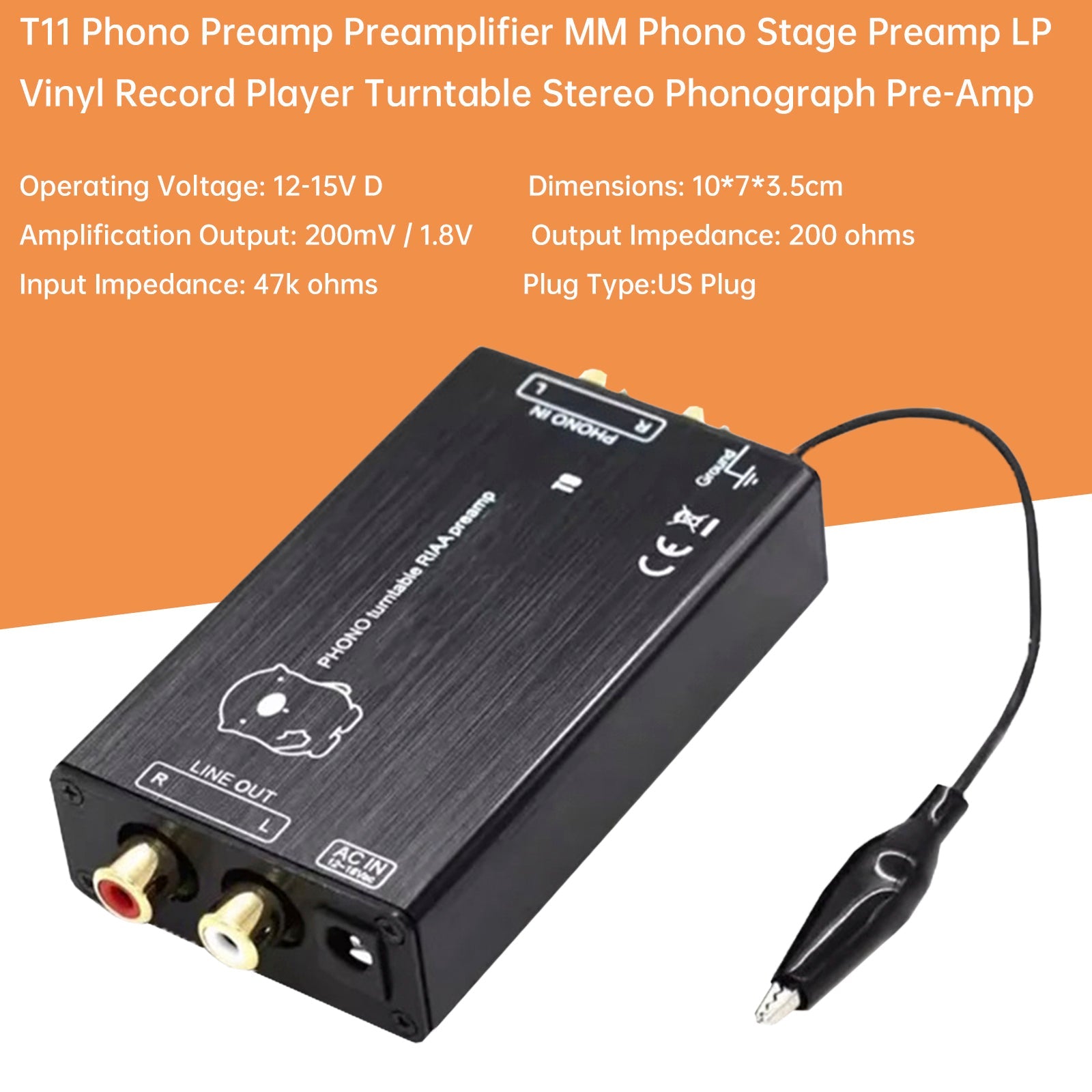 T11 fono-esivahvistin, MM-esivahvistin, LP-vinyylilevysoittimen esivahvistin, stereofonografin esivahvistin