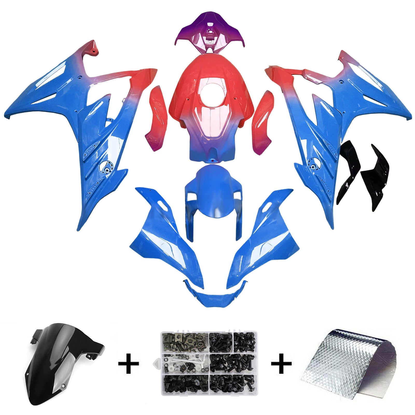 Kit de carénage d'injection pour BMW S1000RR 2023-2024 Carrosserie Plastique ABS