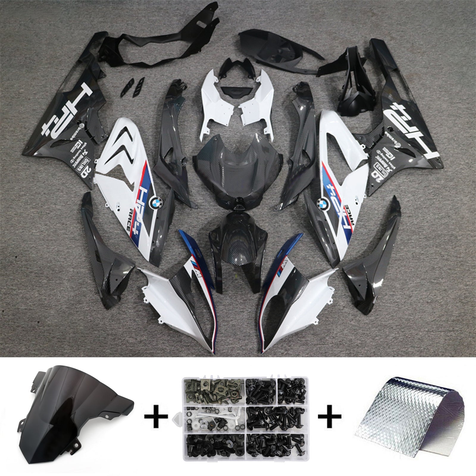Kit de carénage d'injection pour BMW S1000RR 2015-2016 Carrosserie Plastique ABS