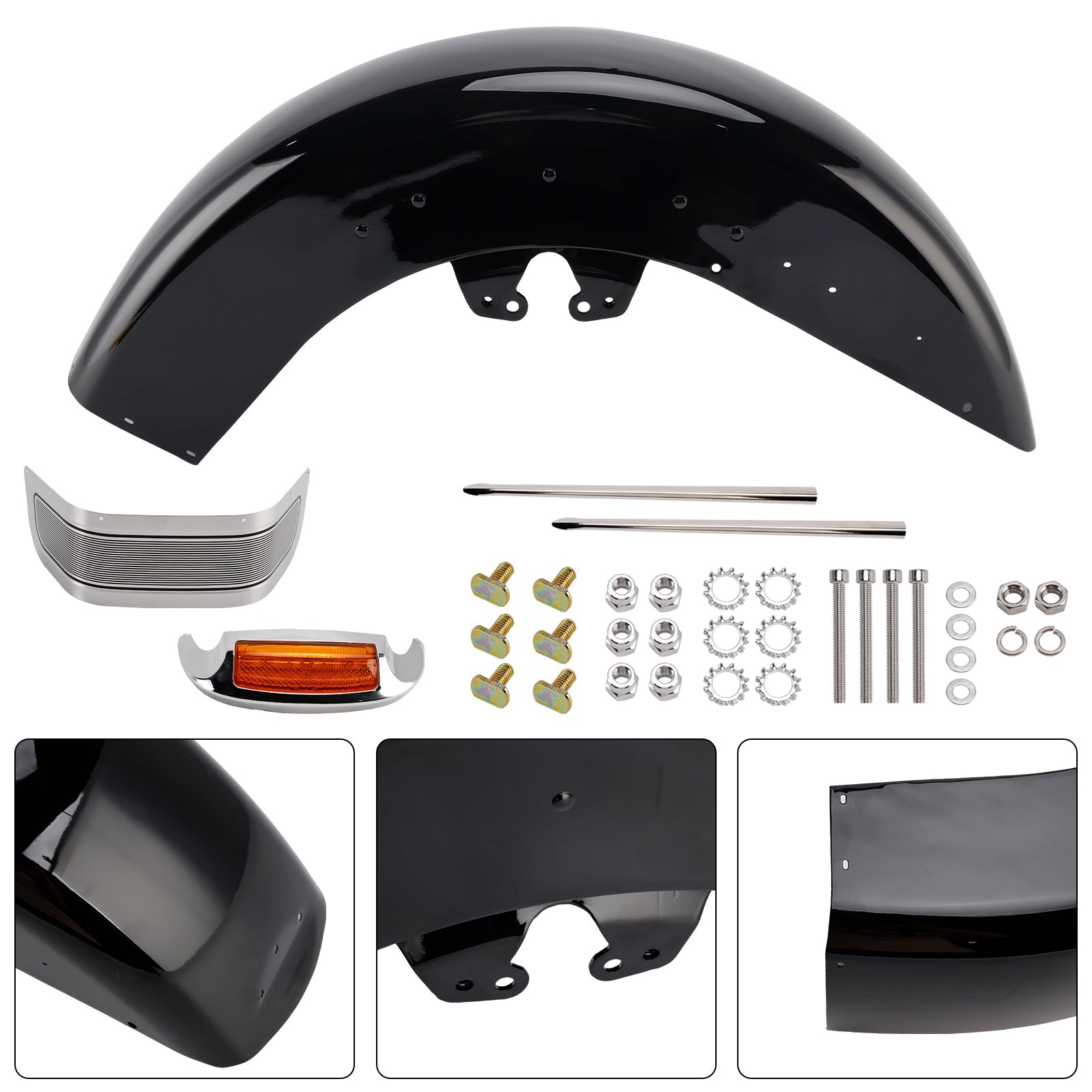 Garde-boue avant en acier Touring Electra Glide Ultra Limited 2014-2024