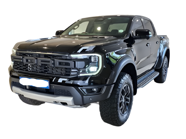Grille noire avec lumière LED blanche et logo FORD pour Ford Ranger Next Gen T9 2023-2024