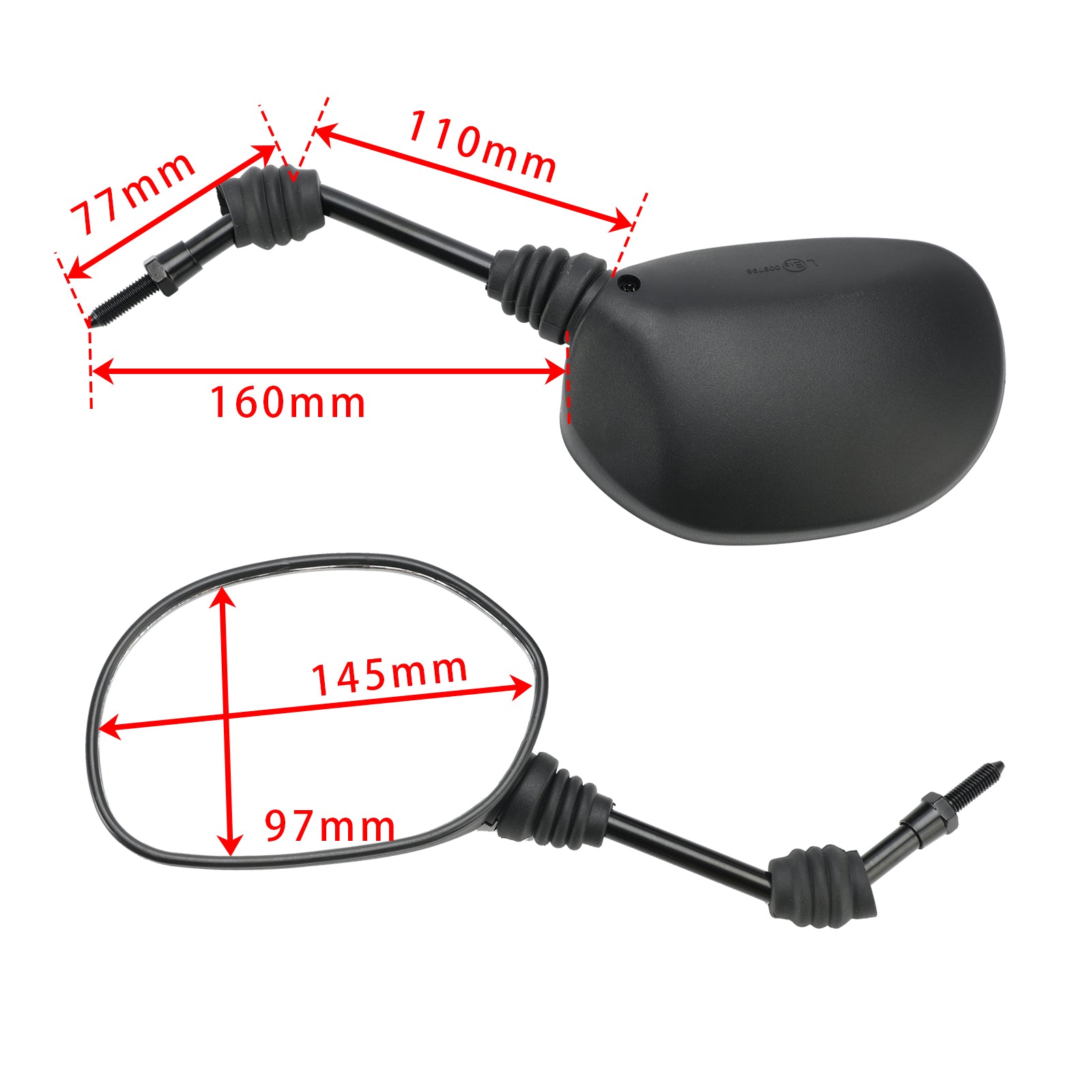 Kit de montaje de informes para cuidados de piso para Street Glide FLHXSE 2023-2024 56000307 56000308