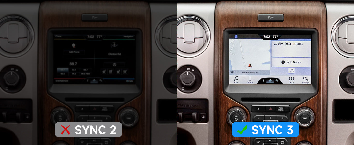 Module d'interface de mise à niveau Apple USB CarPlay pour Ford F-150 2017-2020 Sync 3 Media Hub HC3Z-19A387-H
