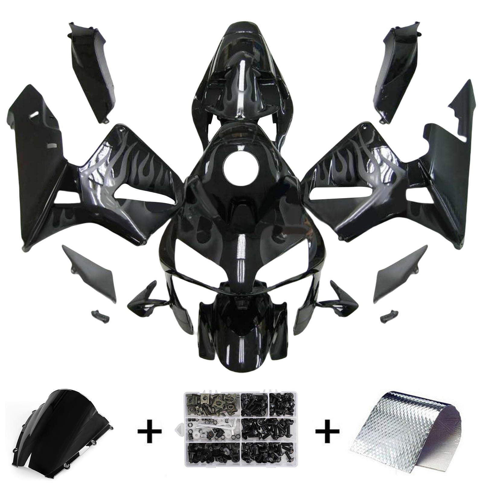 Kit de carénage par injection, carrosserie en plastique ABS pour Honda CBR600RR 2003-2004 F5