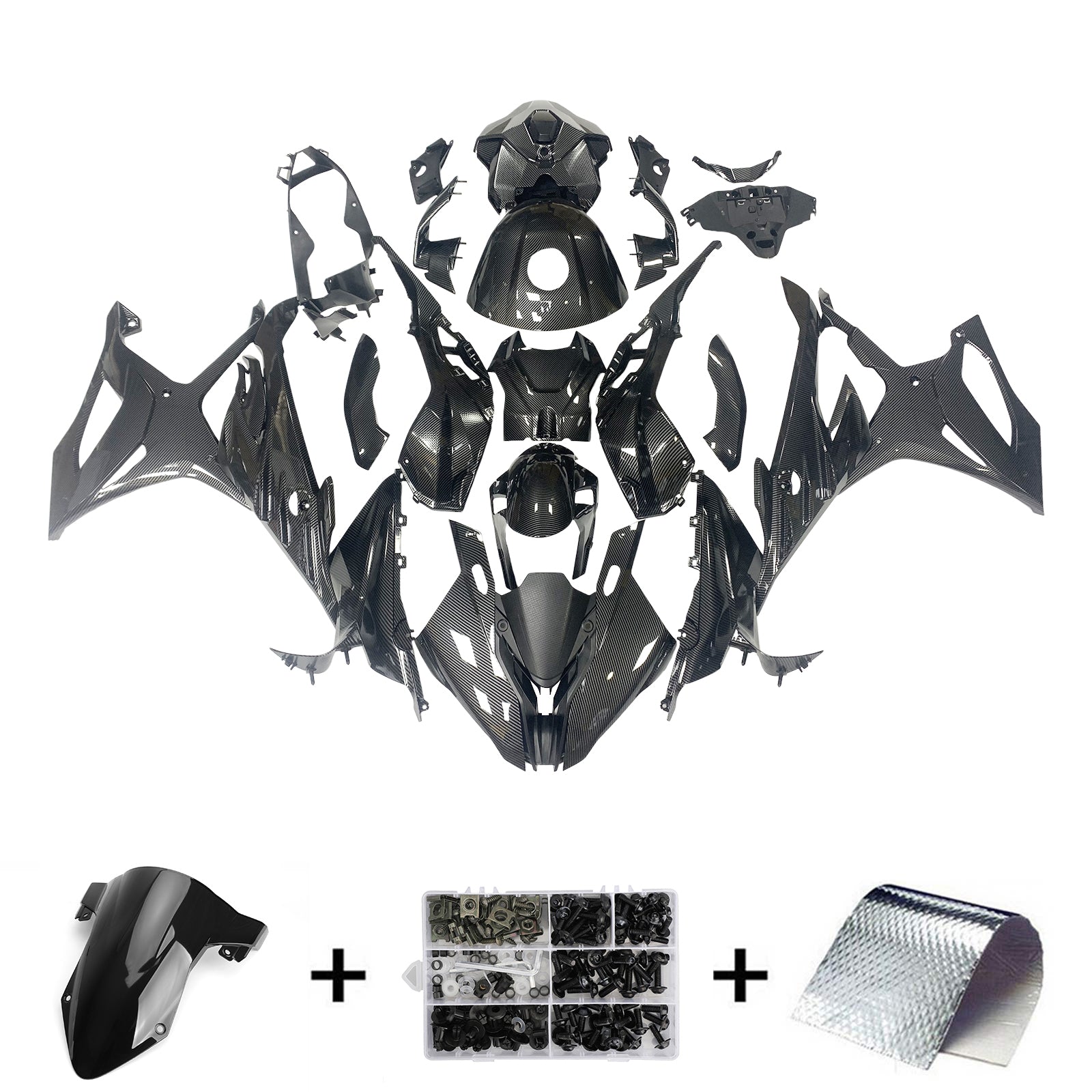 Kit carénage BMW S1000RR 2023-2024- ABS injecté - Pare-chocs, couvres-radiateurs & protections latérales