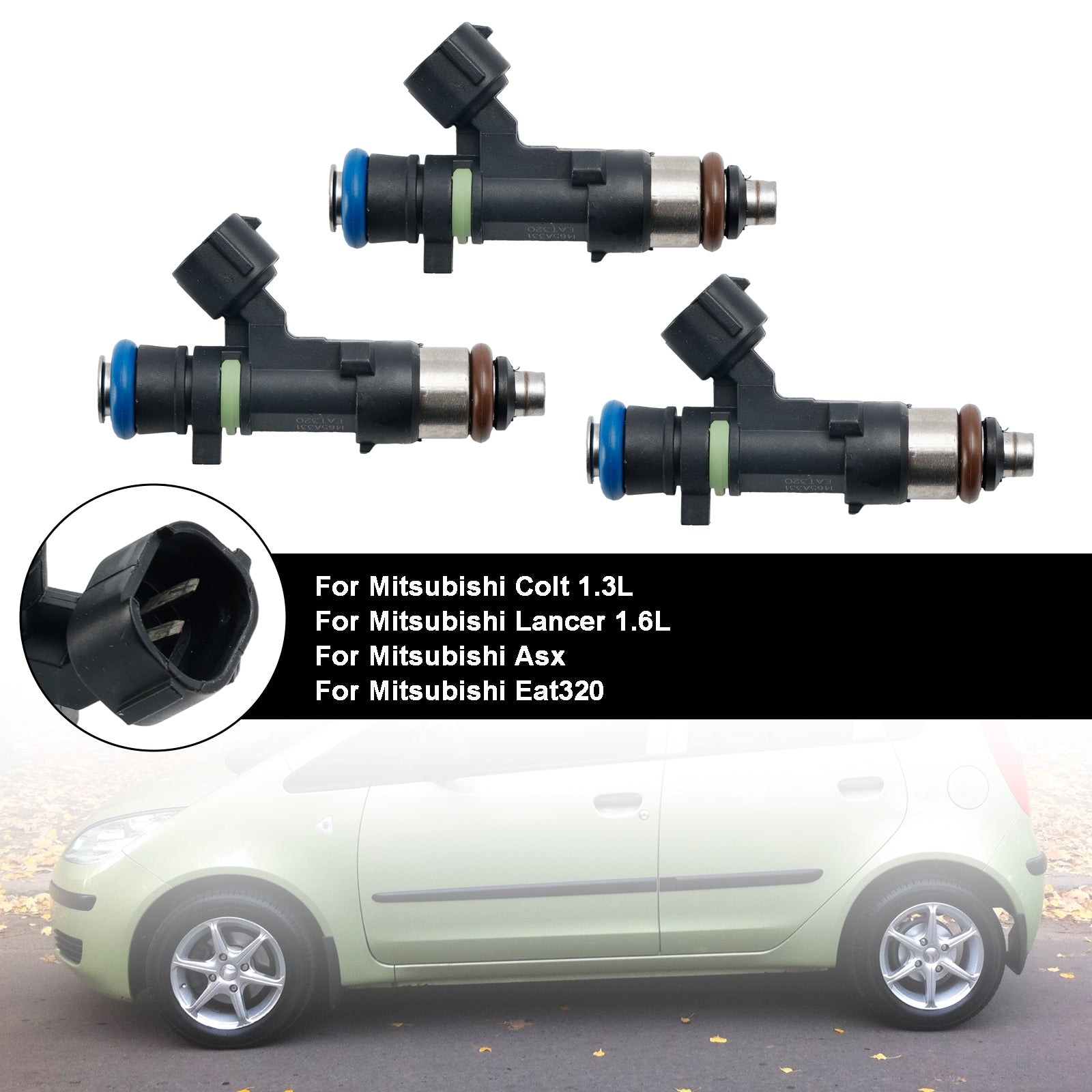 Injecteur de carburant 3 pièces EAT320 pour Mitsubishi Colt 1.3L Lancer 1.6L ASX 1465A331