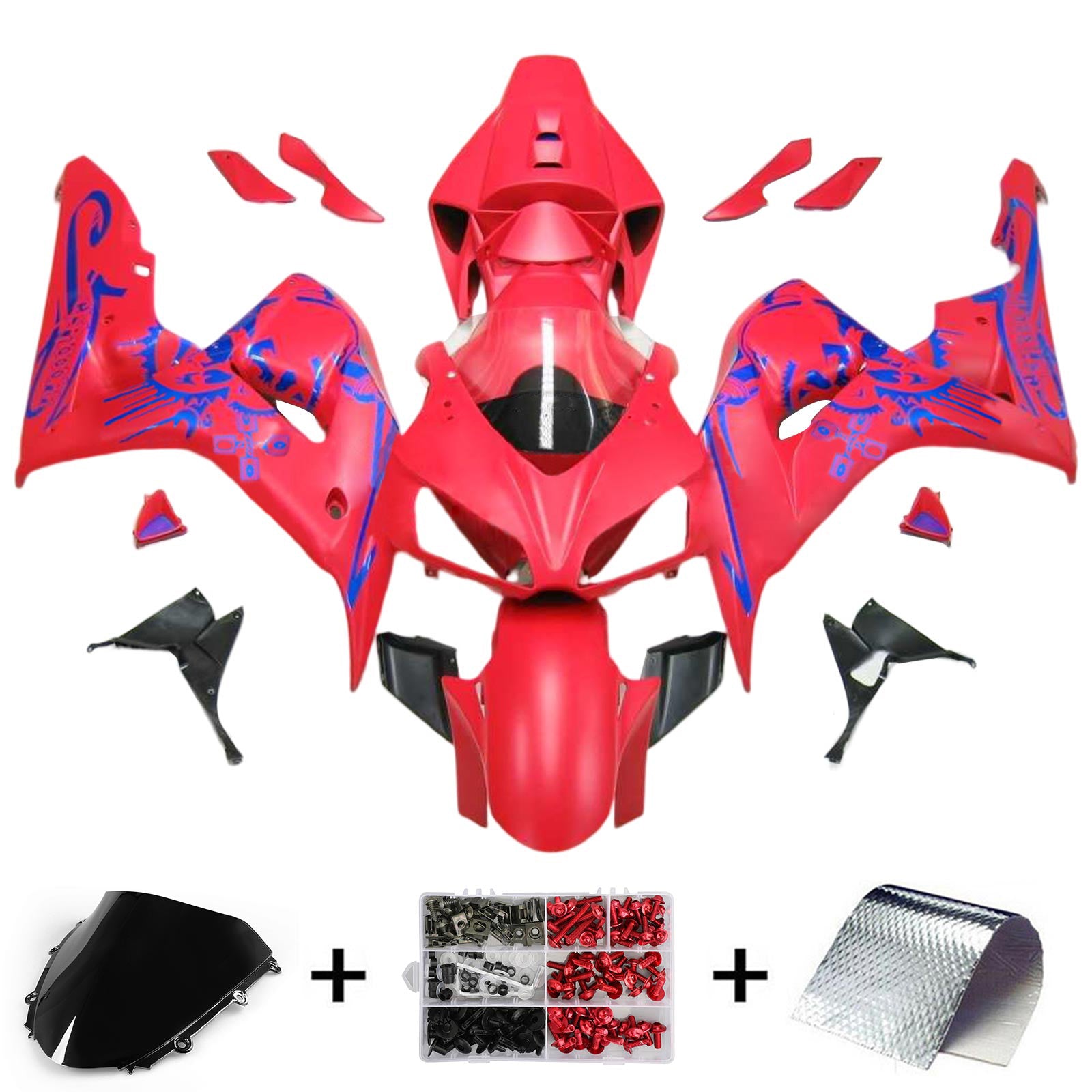 Kit de carénage injecté en plastique ABS pour Honda CBR1000RR 2006-2007