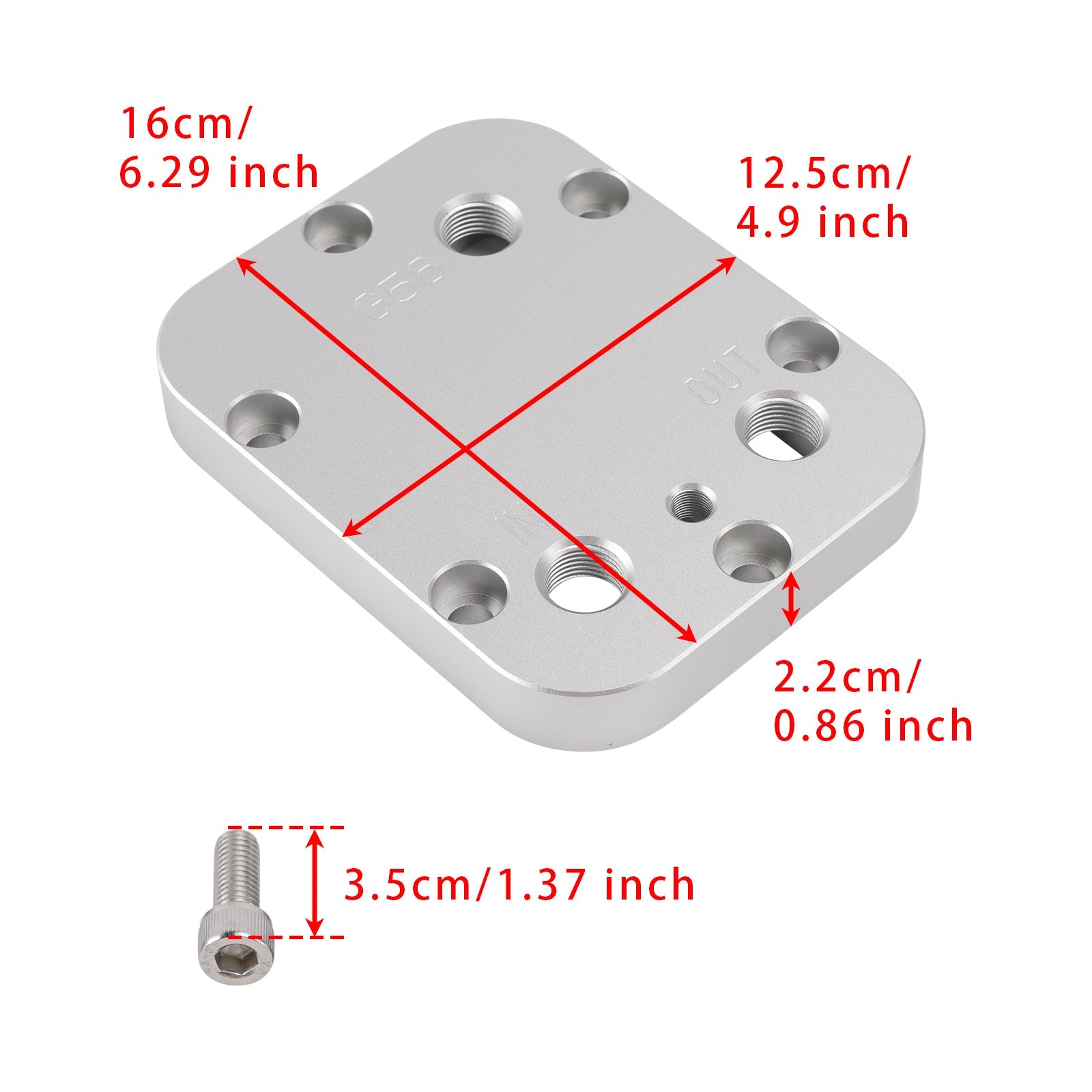 3-poorts aftakaskoelerdeksel 1/8 NPT voor 1/8 NPT-cilinder 1500 2500 3500 4000 4500 G56