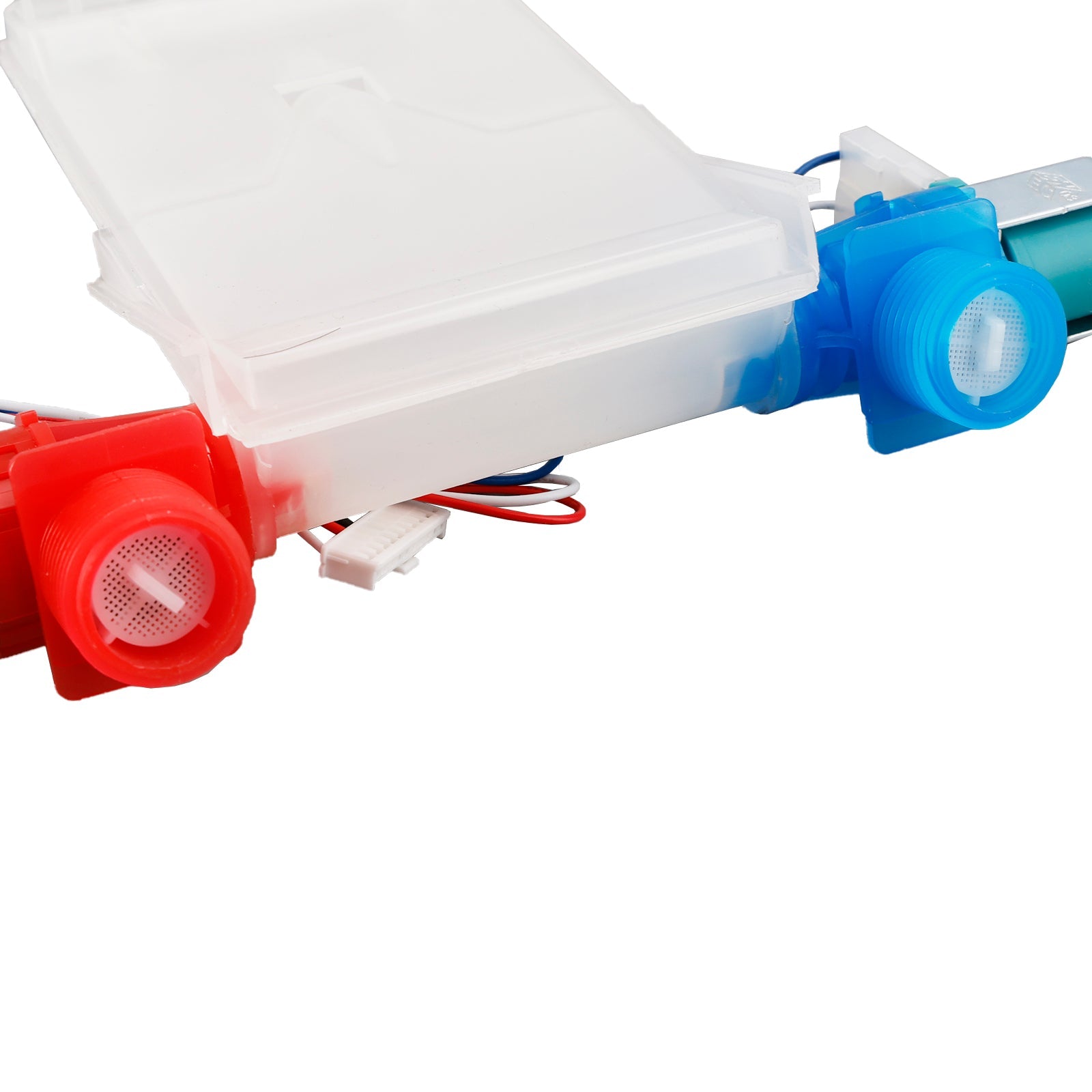 Zawór wlotowy wody ciepłej i zimnej do pralki (części) W11210463, W11101906, W10869803)