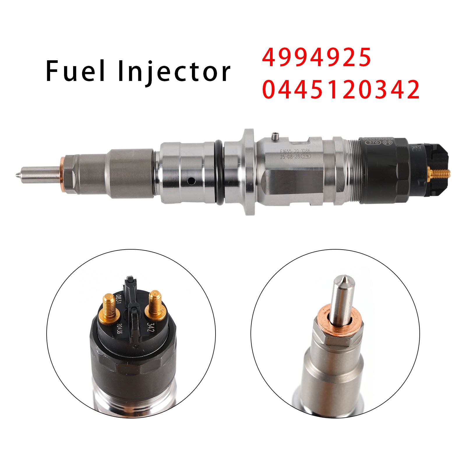 1x iniettore di carburante per Dodge RAM 13-18 6.7L 4994925 0445120342 0986435621