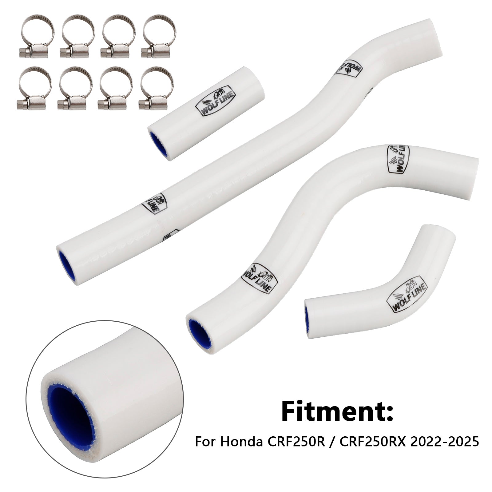 Durite de refroidissement en silicone pour radiateur Honda CRF250R et CRF250RX (2022-2025)