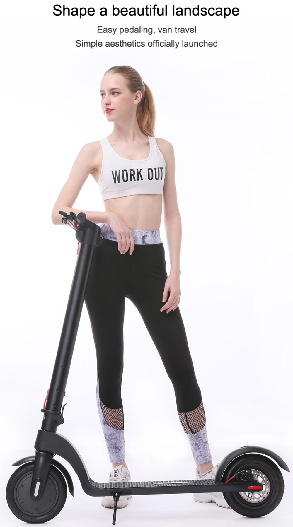 5" 350 W:n 45 km:n taittuva sähköpotkulauta aikuisten kaupunkiliikenteeseen 8