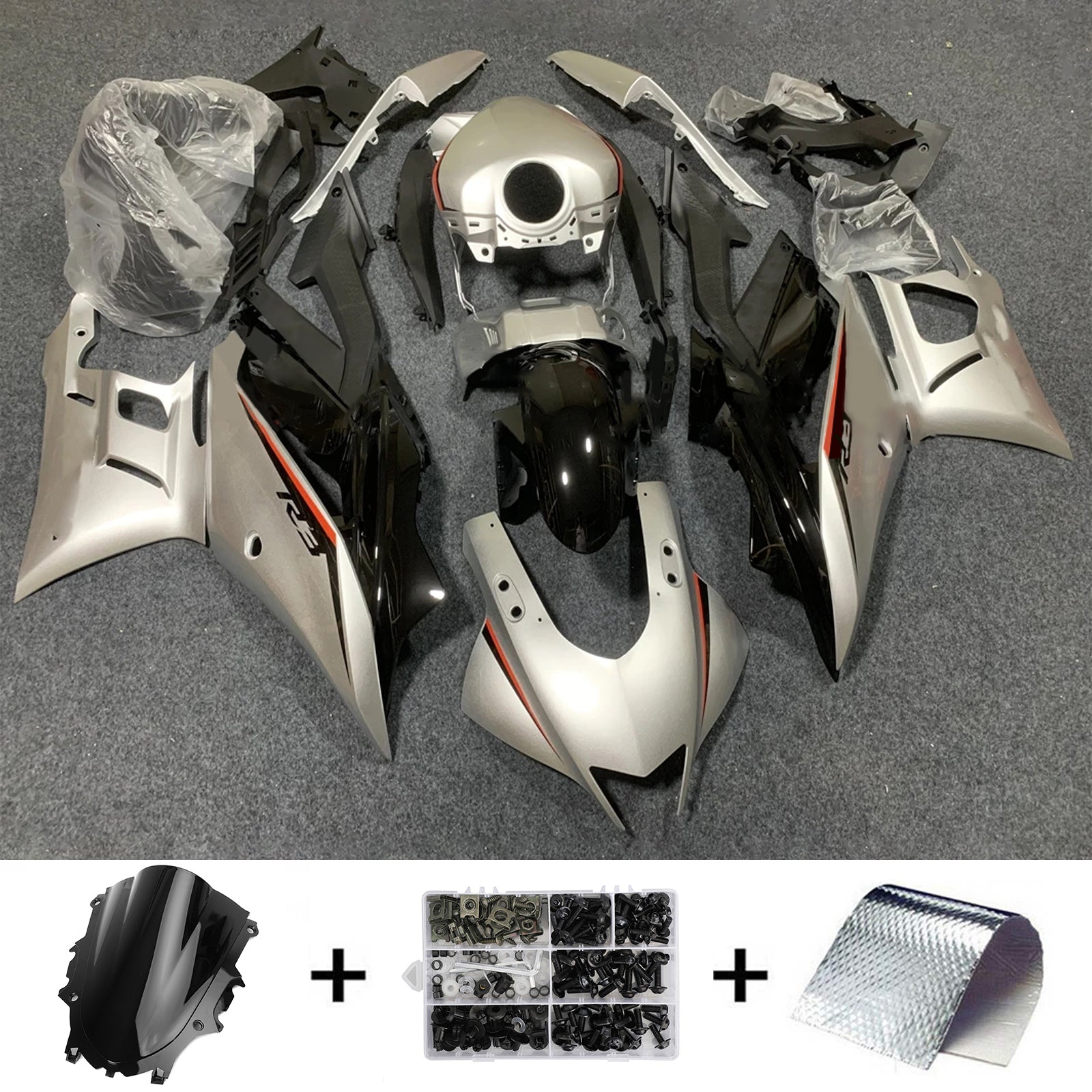 Kit Carenado Inyección Yamaha YZF-R3 R25 2019-2021 Carrocería Plástico ABS