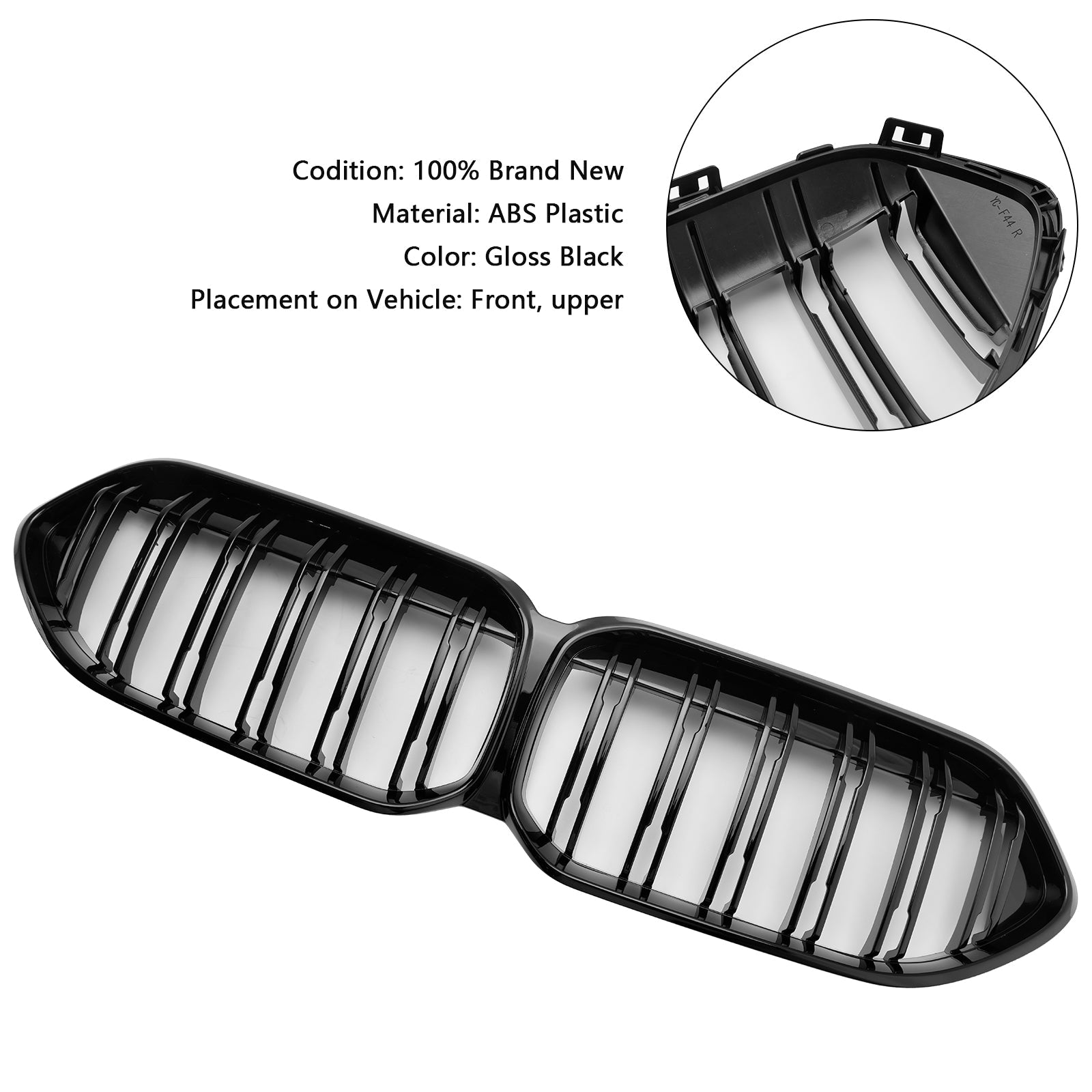 Rejilla De Parachoques Delantero Negro Brillo BMW Serie 2 Gran Coupe F44 2020-2023 51135A39378 51138080494