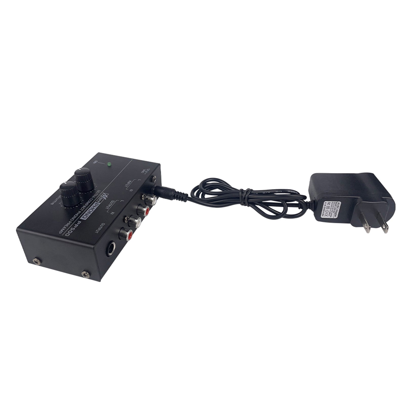 Preamplificador de fono PP500, control de volumen y nivel de 12 V para tocadiscos de vinilo LP