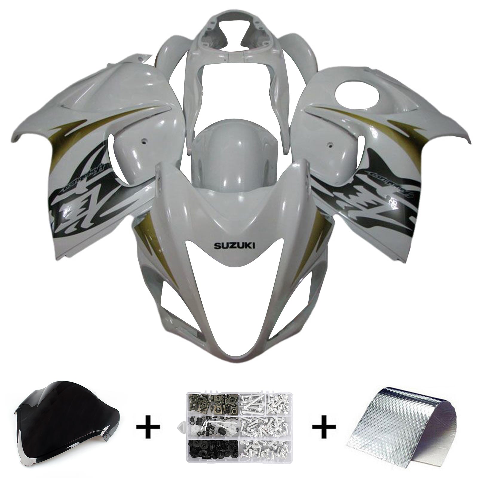 Kit carenatura iniezione carrozzeria in plastica ABS per Suzuki Hayabusa GSX1300R 2008-2020