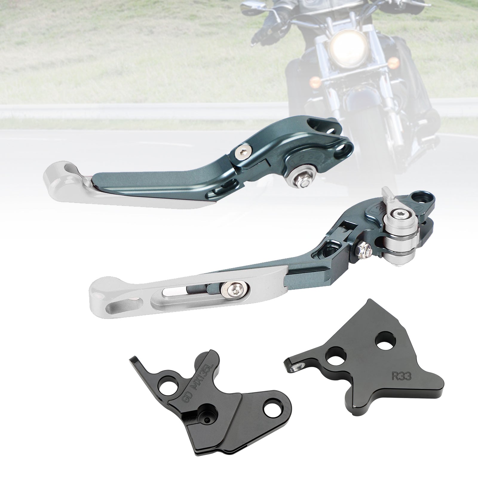 Leva del freno frizione regolabile per Yamaha YBR125 2005-2014
