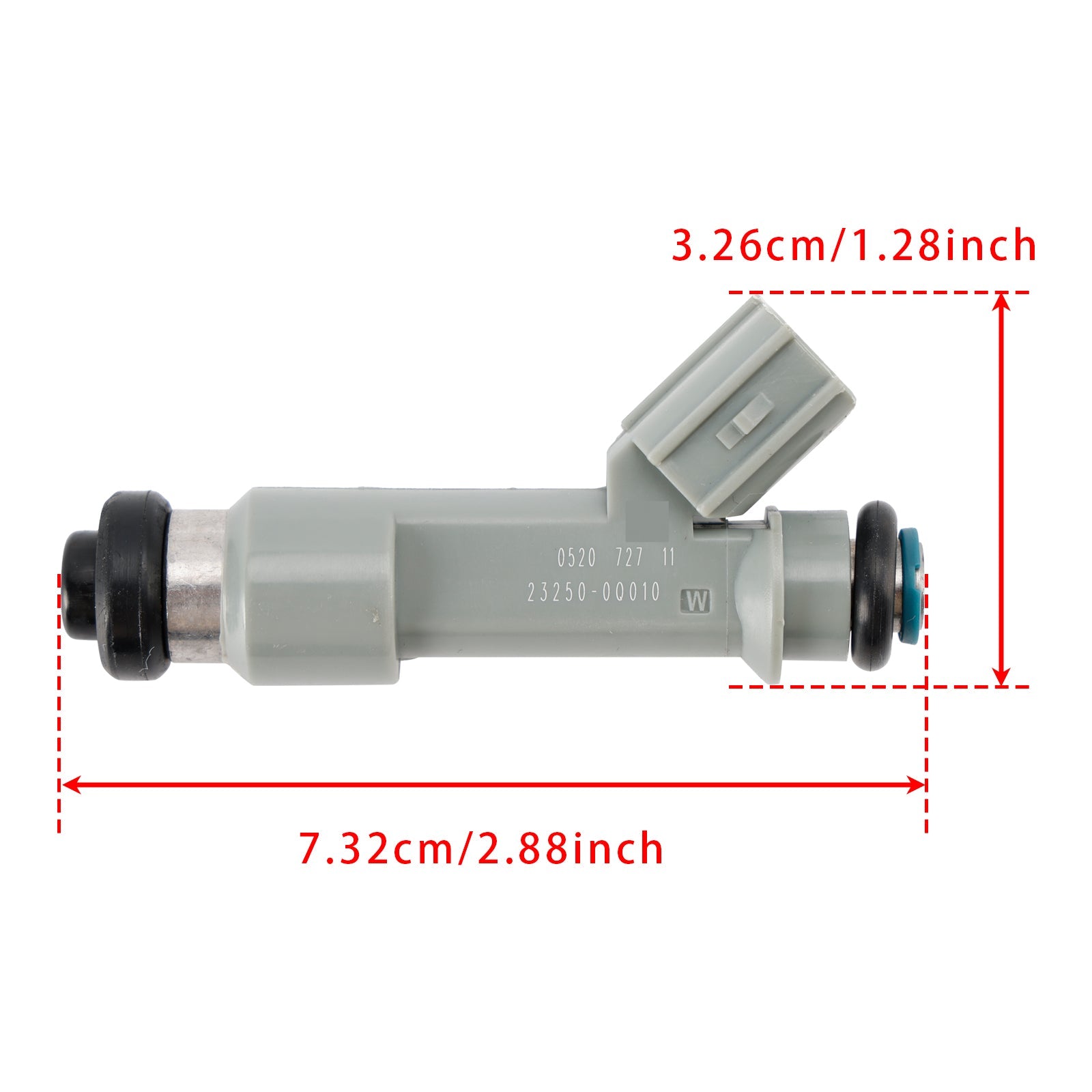 1 inyector de combustible para Toyota Citroen Peugeot 1,0 23209-09030 23250-0Q010