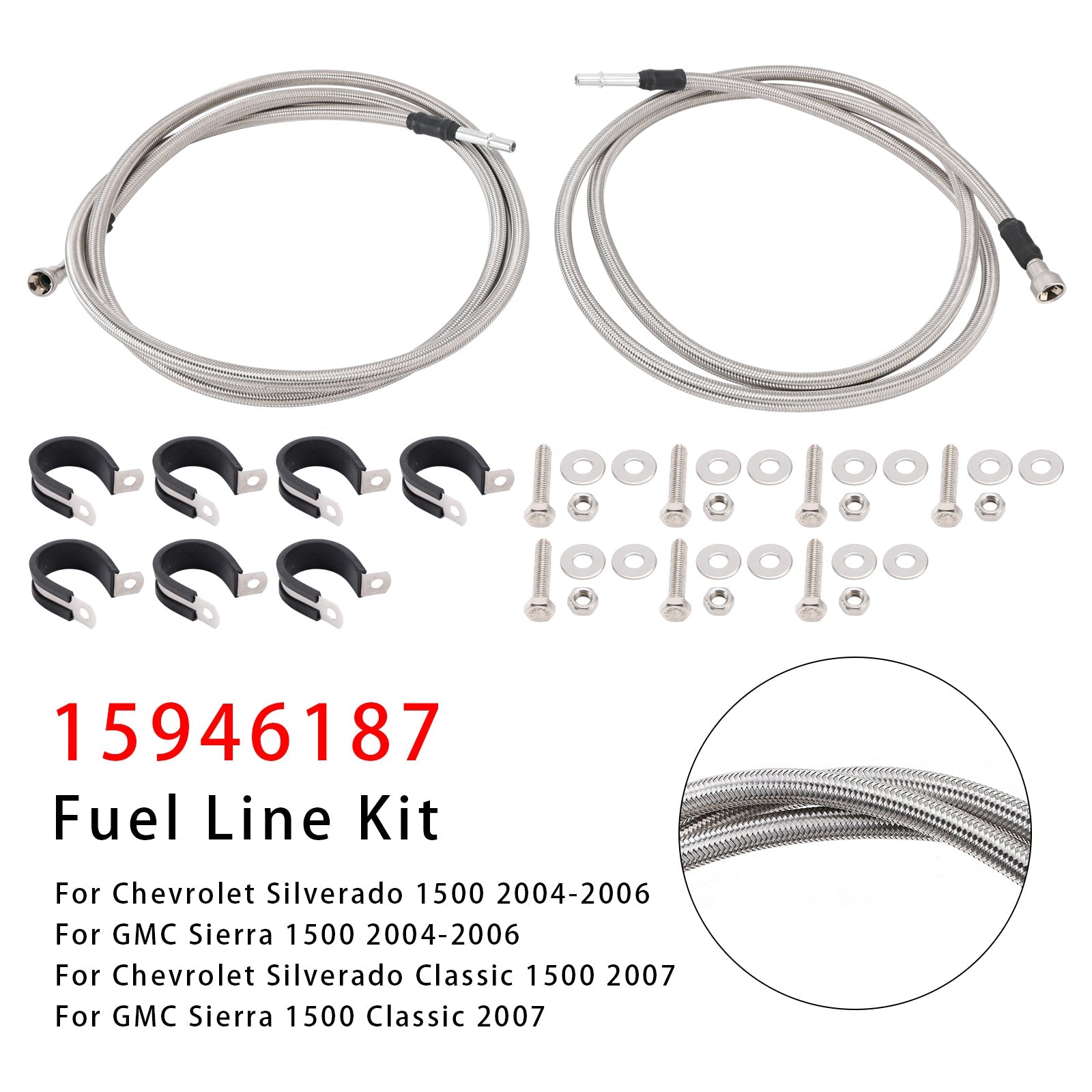 Kit de conduite de carburant 15946187 pour Chevy Silverado GMC Sierra 1500 4.8L 5.3L Crew Cab