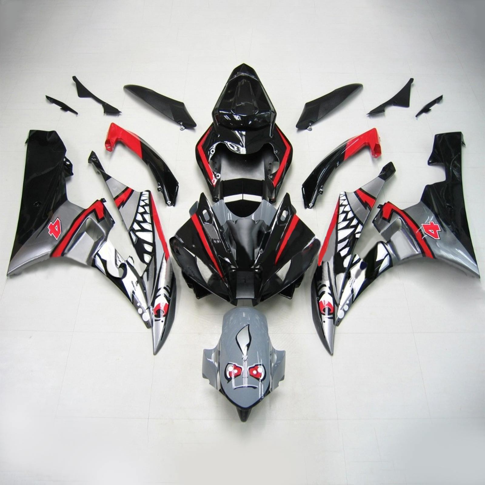 Injectie kuipkit, ABS Plastic Body voor Yamaha YZF 600 R6 2006-2007