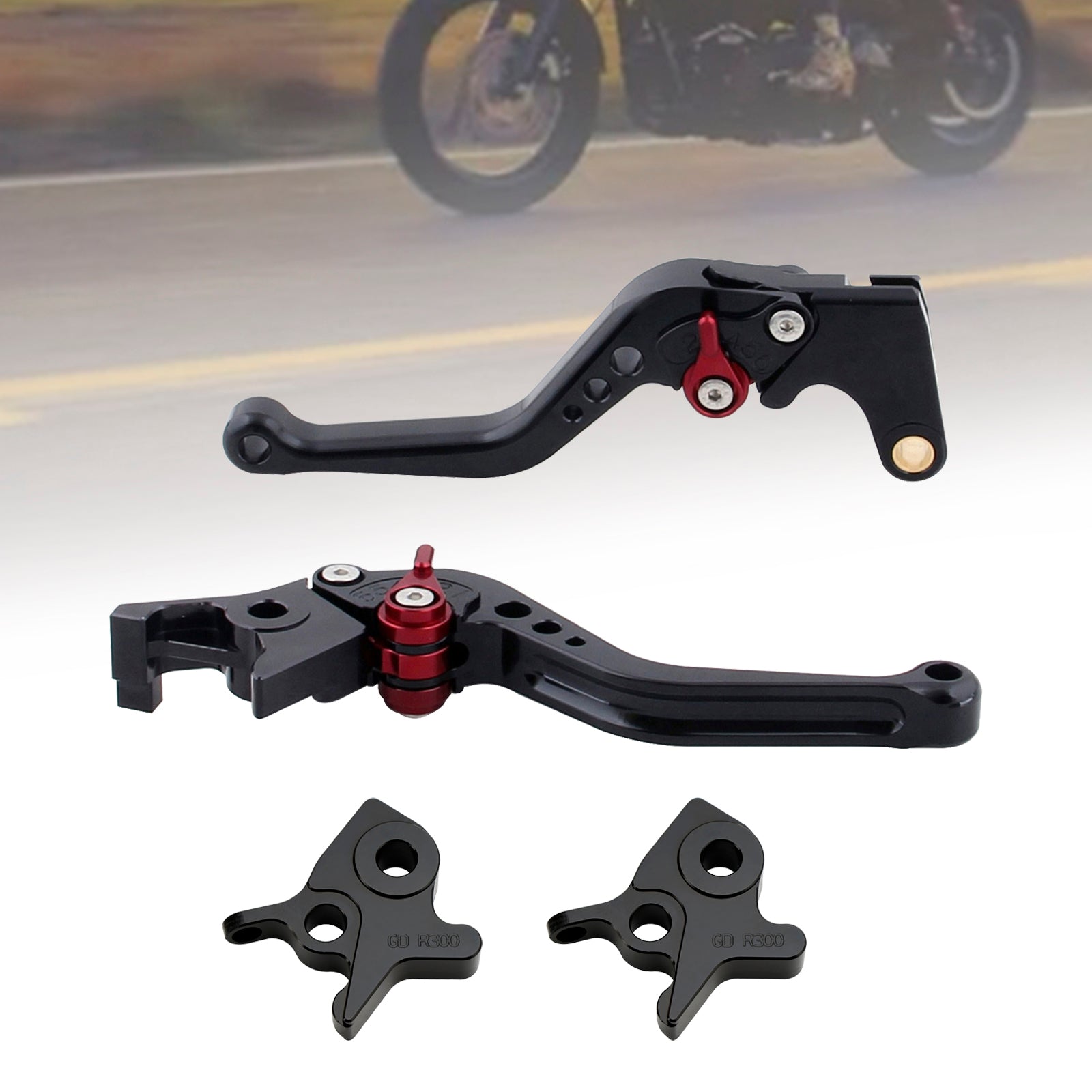 Palanca de freno y embrague corta para Kymco AK550 2017-2022