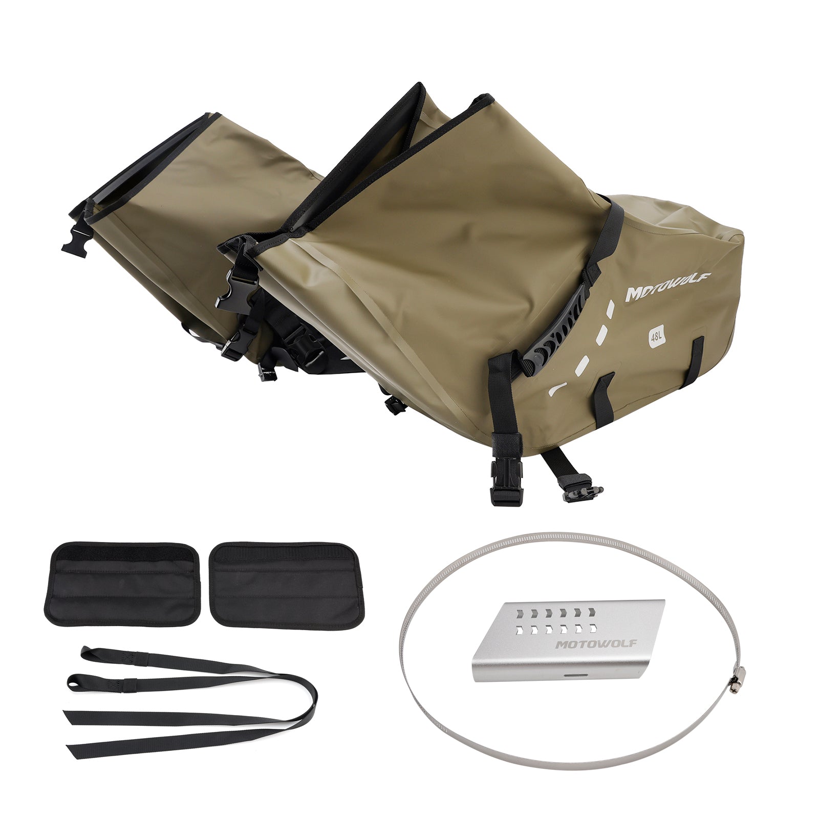 Bijpassende stoel met bijpassend gekleurd zadel, 86 L, groen, voor scooter en motorfiets