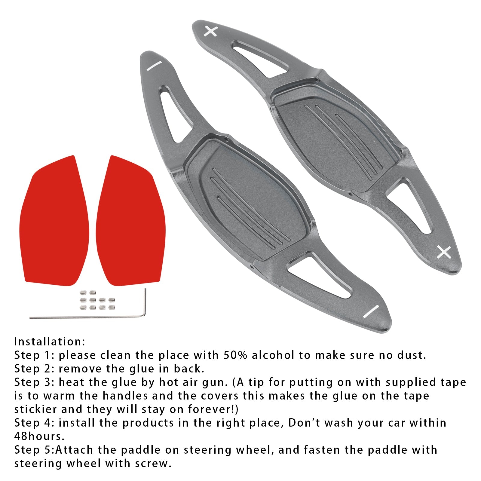 Razširitev volanskega obroča za spreminjanje hitrosti za Audi RS5 RS3 TT RS aluminij