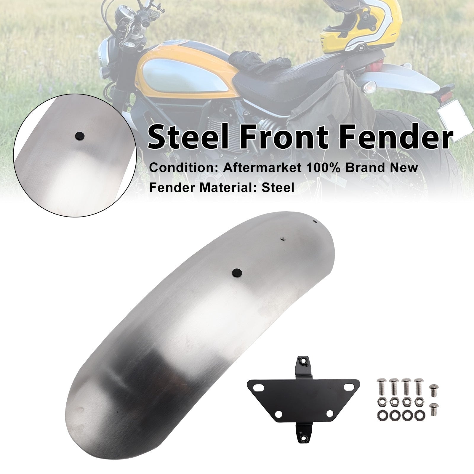 Stalen voorspatbord voor Ducati Scrambler 1100 800 2015-2025