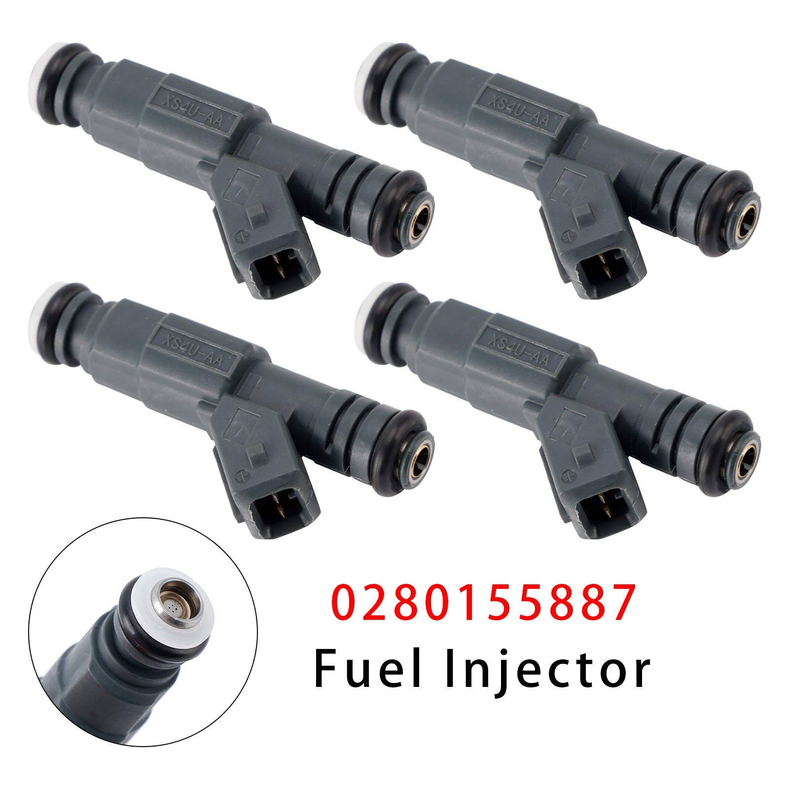4 inyectores de combustible para Ford Focus, Escape, Contour y Mazda Tribute (1999-2004) - Número de pieza : 0280155887