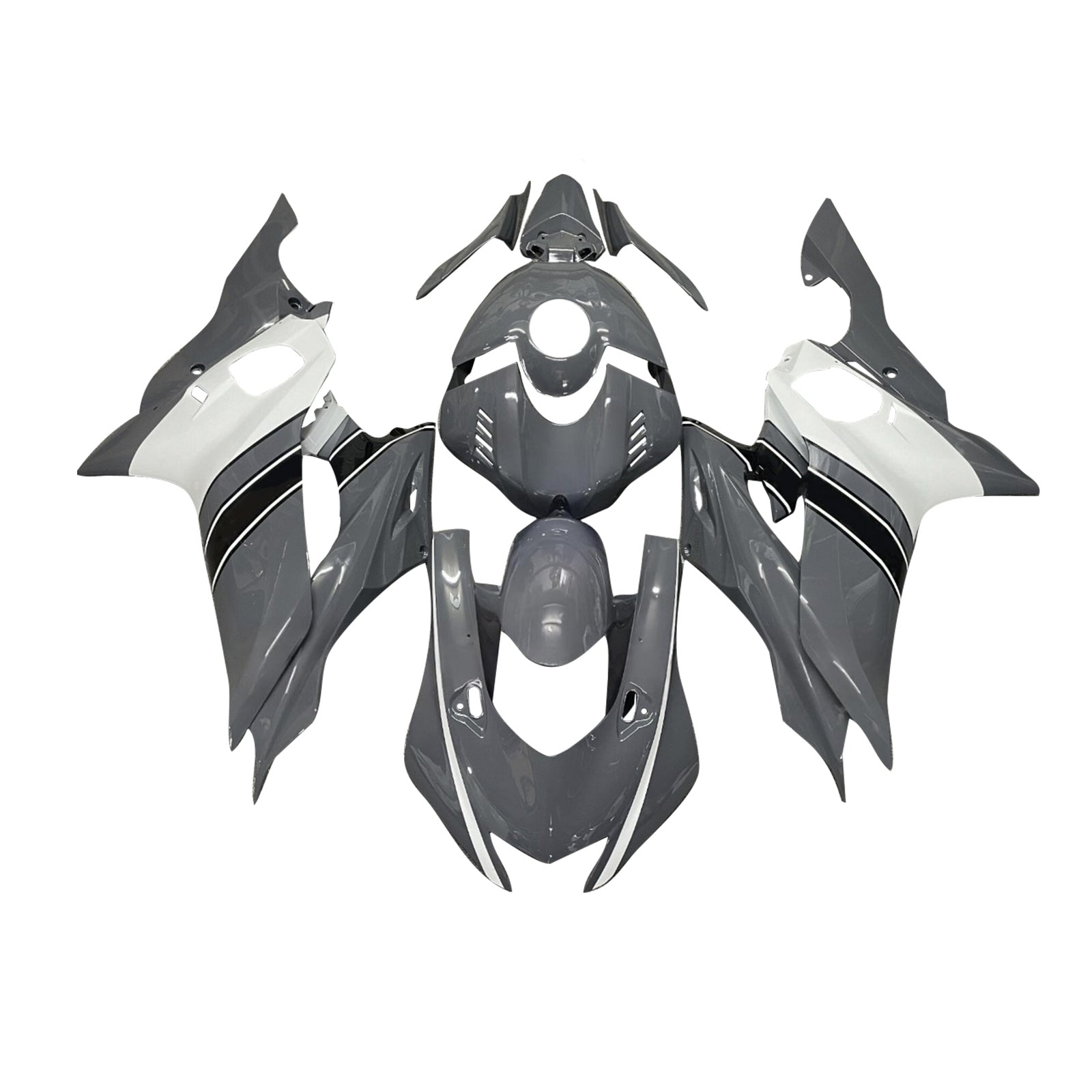 Kit de carenado inyectado de plástico ABS para Yamaha YZF-R6 2017-2023