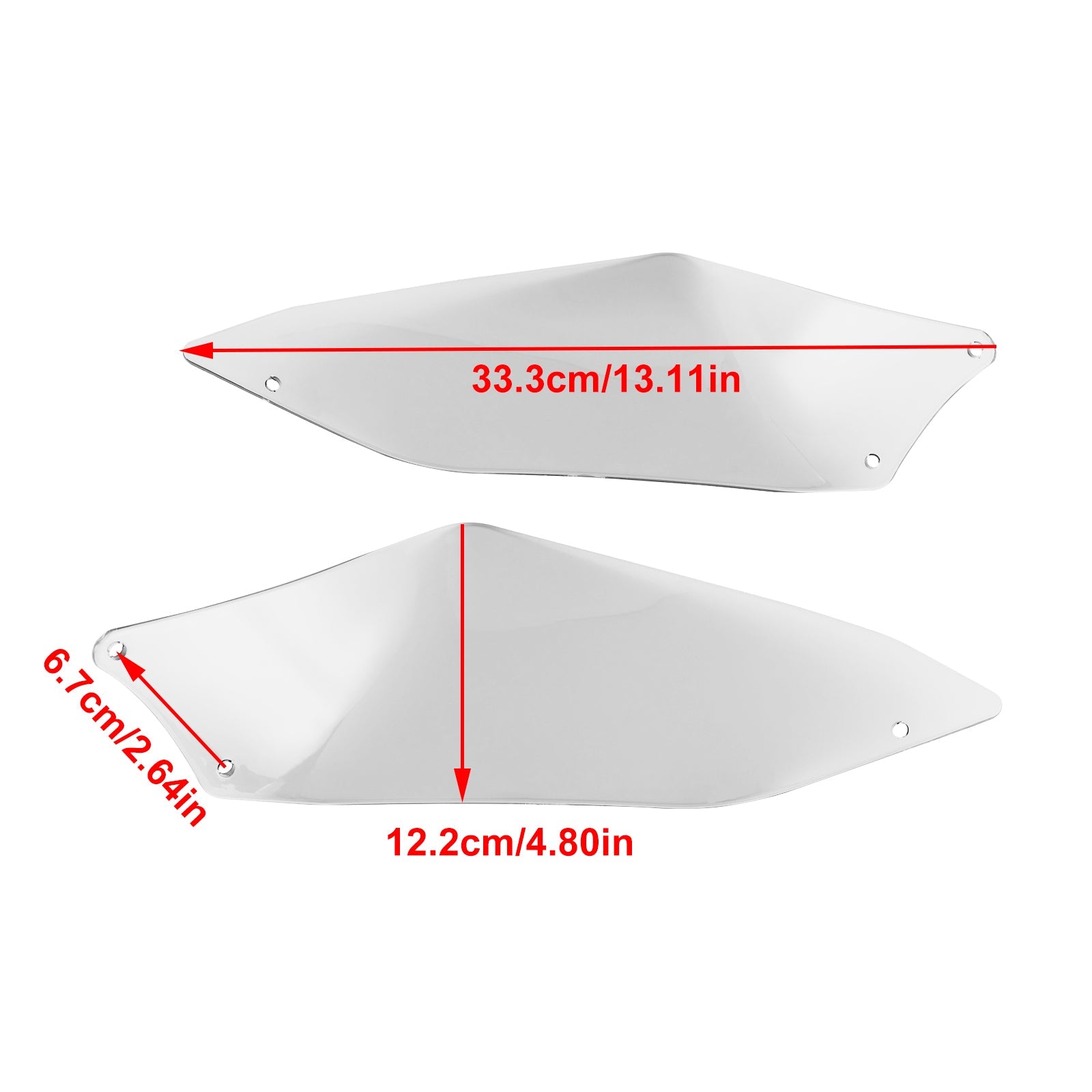 Boczny deflektor dla motocykla Ducati Pustynia x 2022-2023