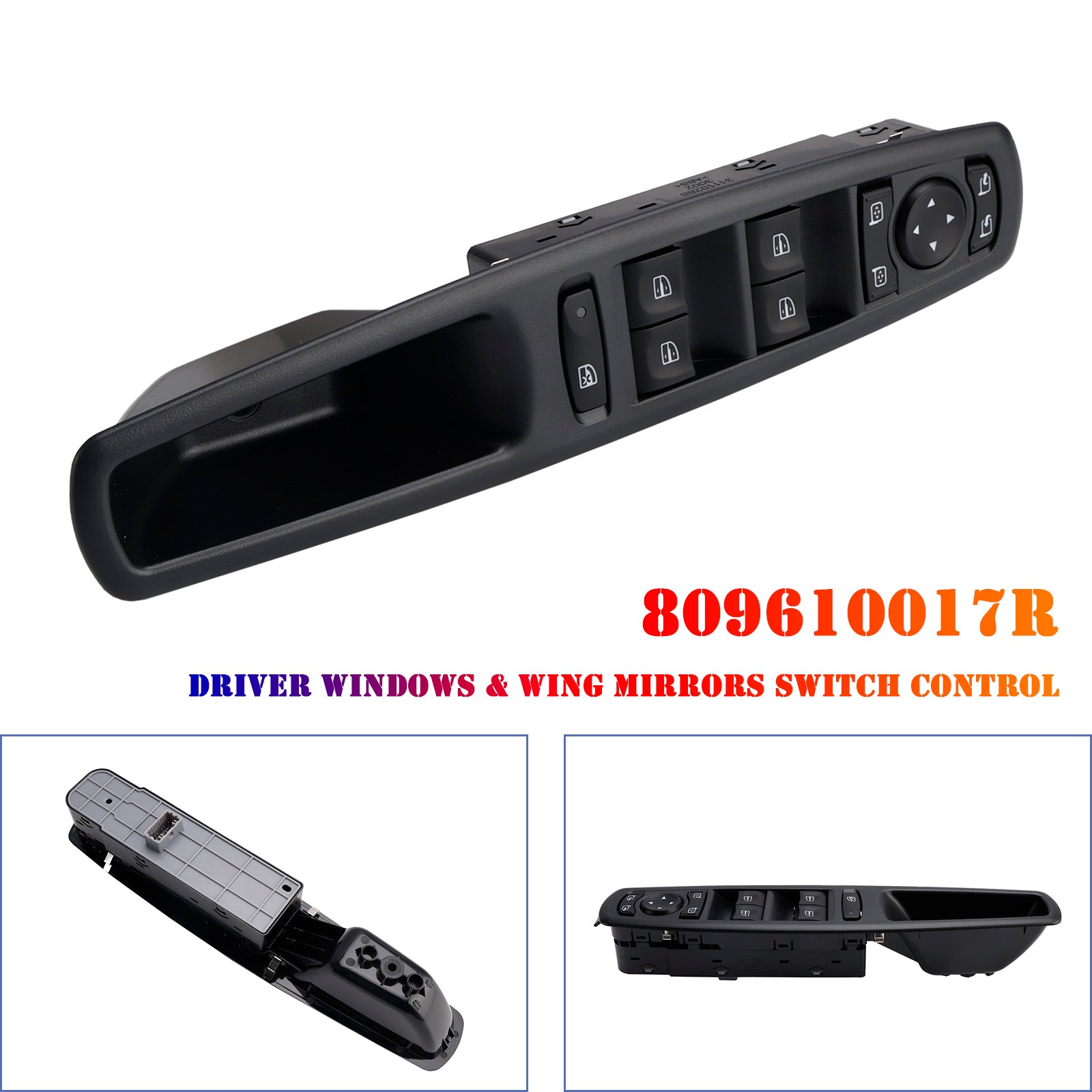 Renault Scenic 2009-2022 (809610017R) jakautumisen ja ulkoisten peilien ohjauskytkin