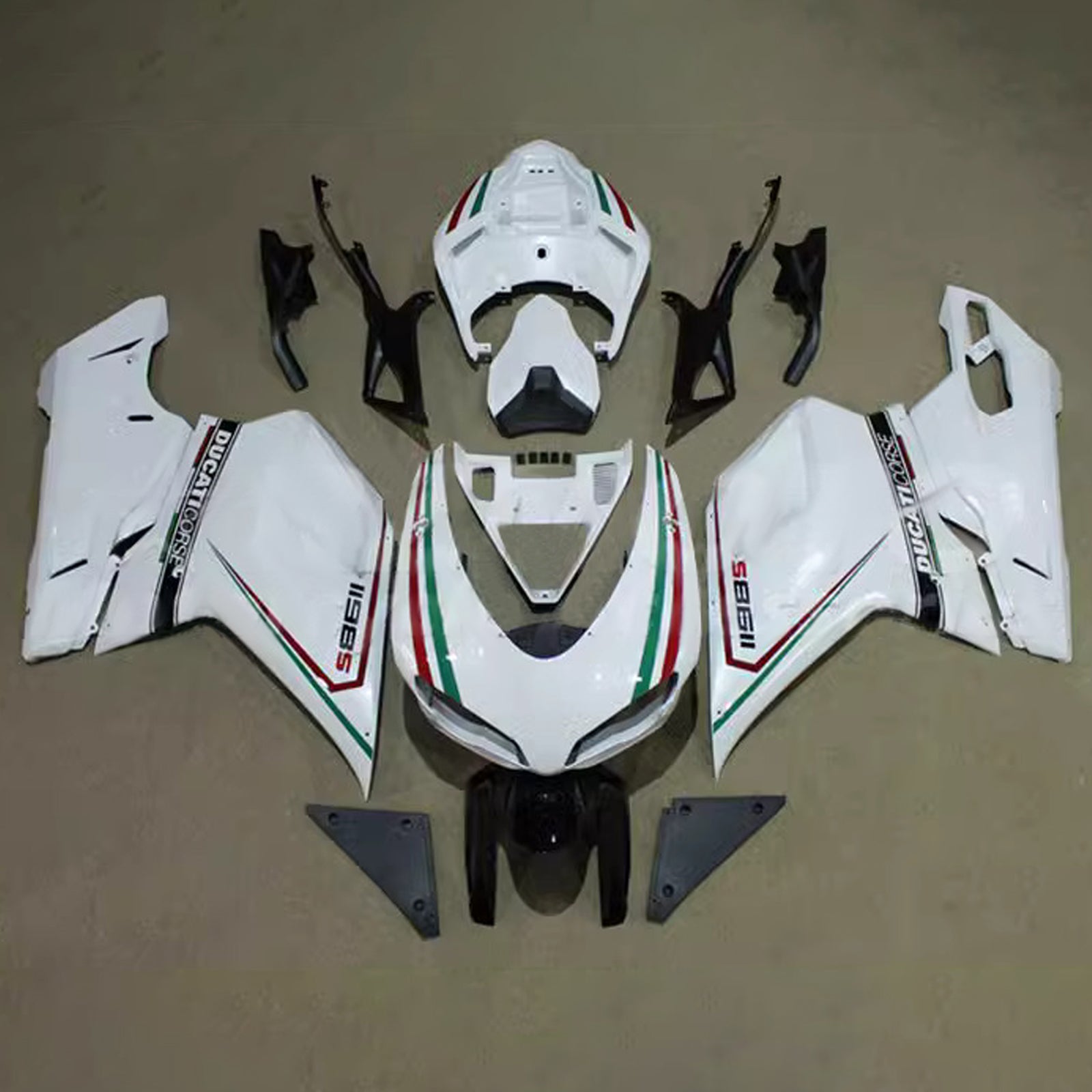 Kit de carenado de ABS para Ducati 1098 1198 848 2007-2011