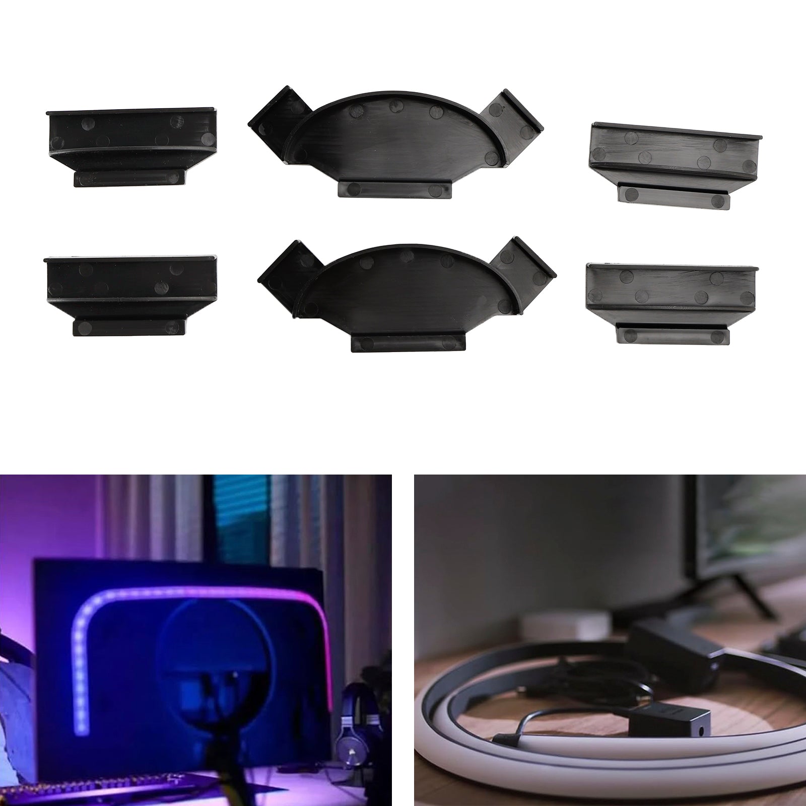 Lot de 2 supports pour bande lumineuse Philips Hue Play Gradient 55/65/75 pouces