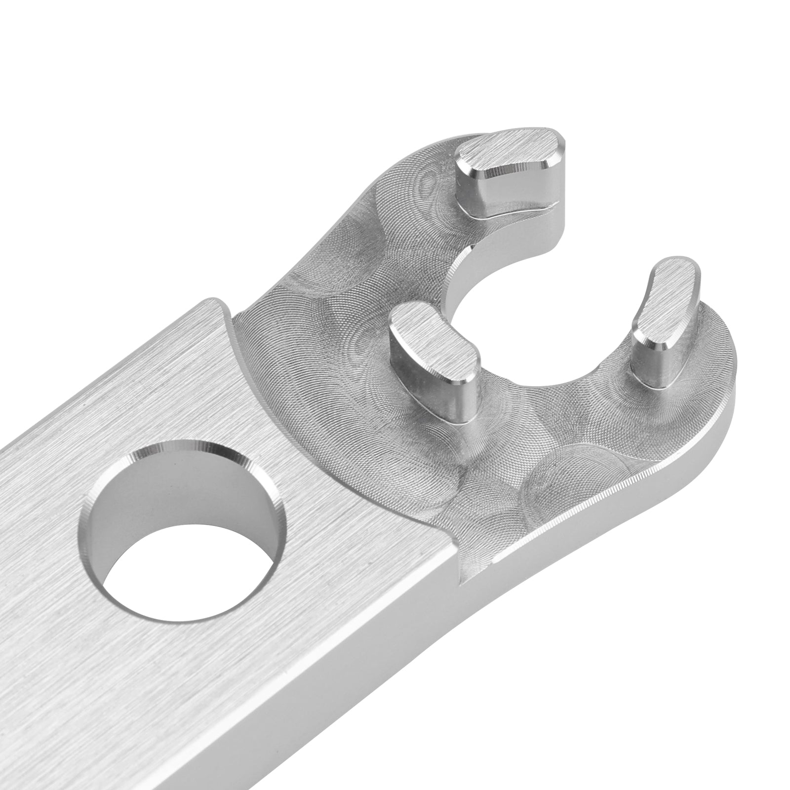 De onderste aluminium dop ontmantelen. Gereedschap gebruikt voor de reconstructie van DVO Saphire/Onyx Forks.