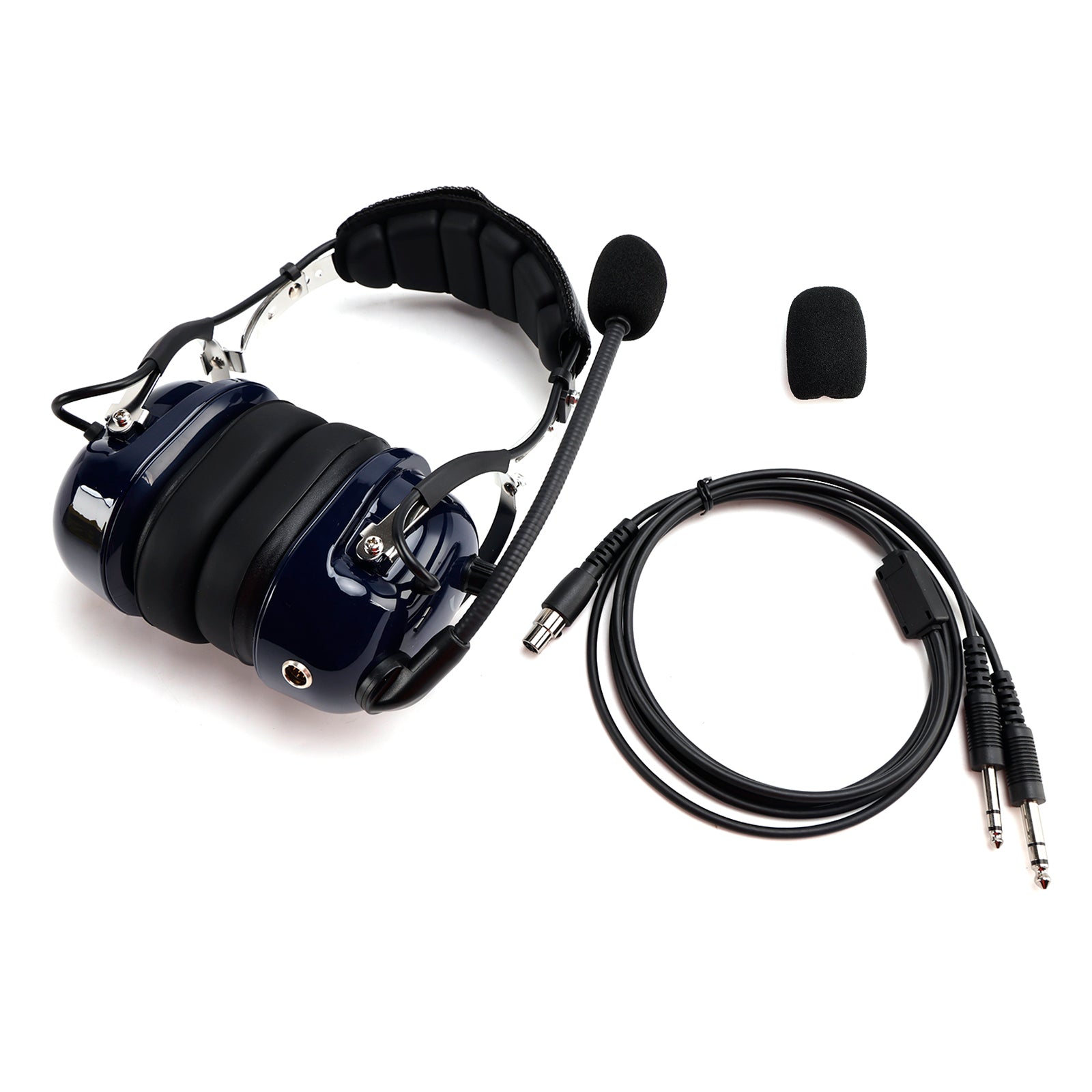 Casque antibruit pour pilote, prises GA 6,3/5,2 mm, compatible avec tous les avions