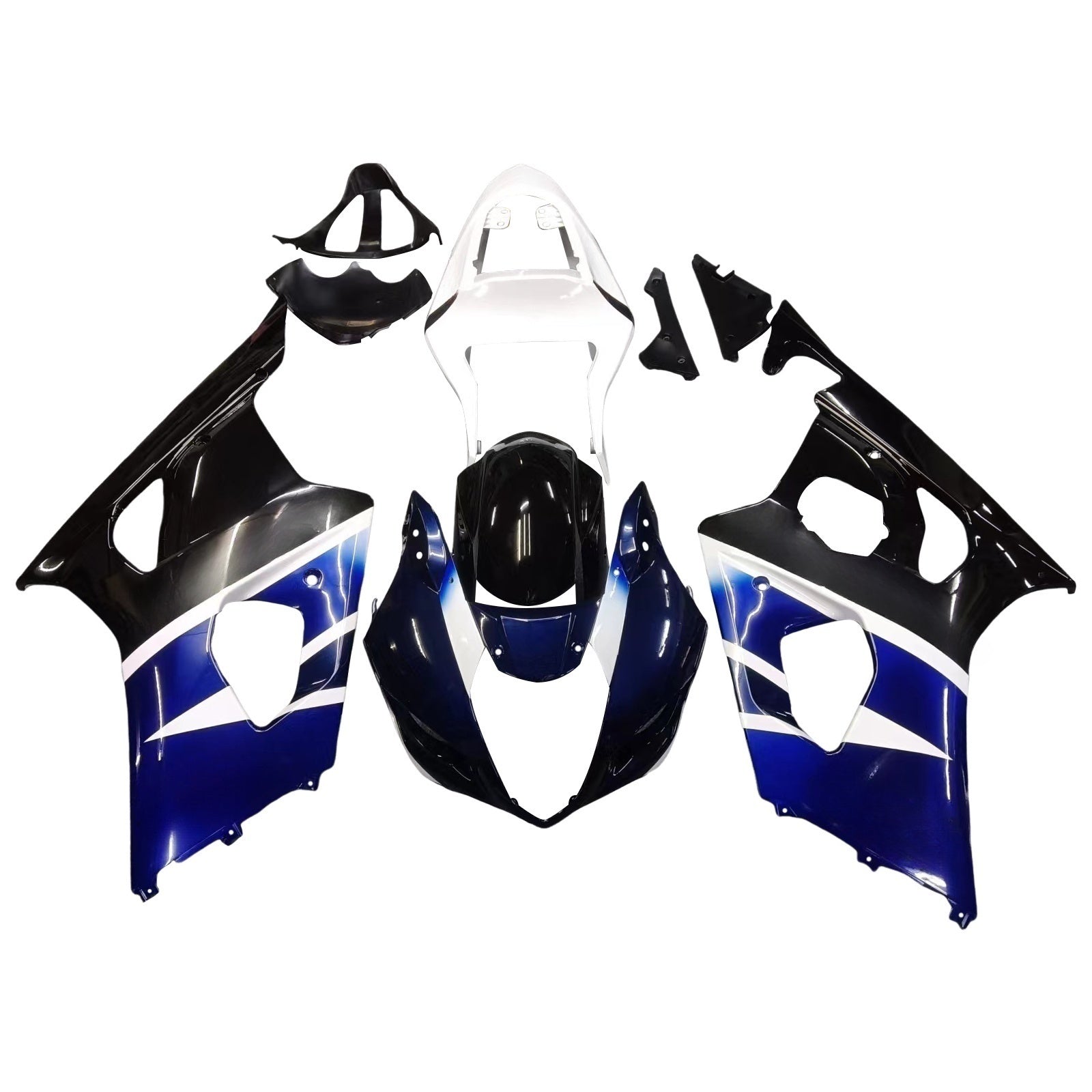 Kit de carénage par injection, carrosserie en plastique ABS, compatible avec Suzuki GSXR1000 2003-2004