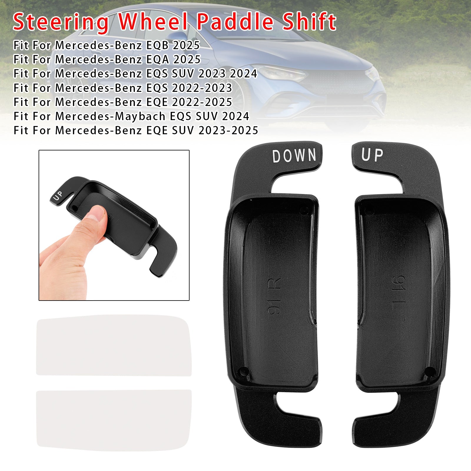 Extension de palettes de changement de vitesse au volant en aluminium pour Benz AC GLE 2022 et plus