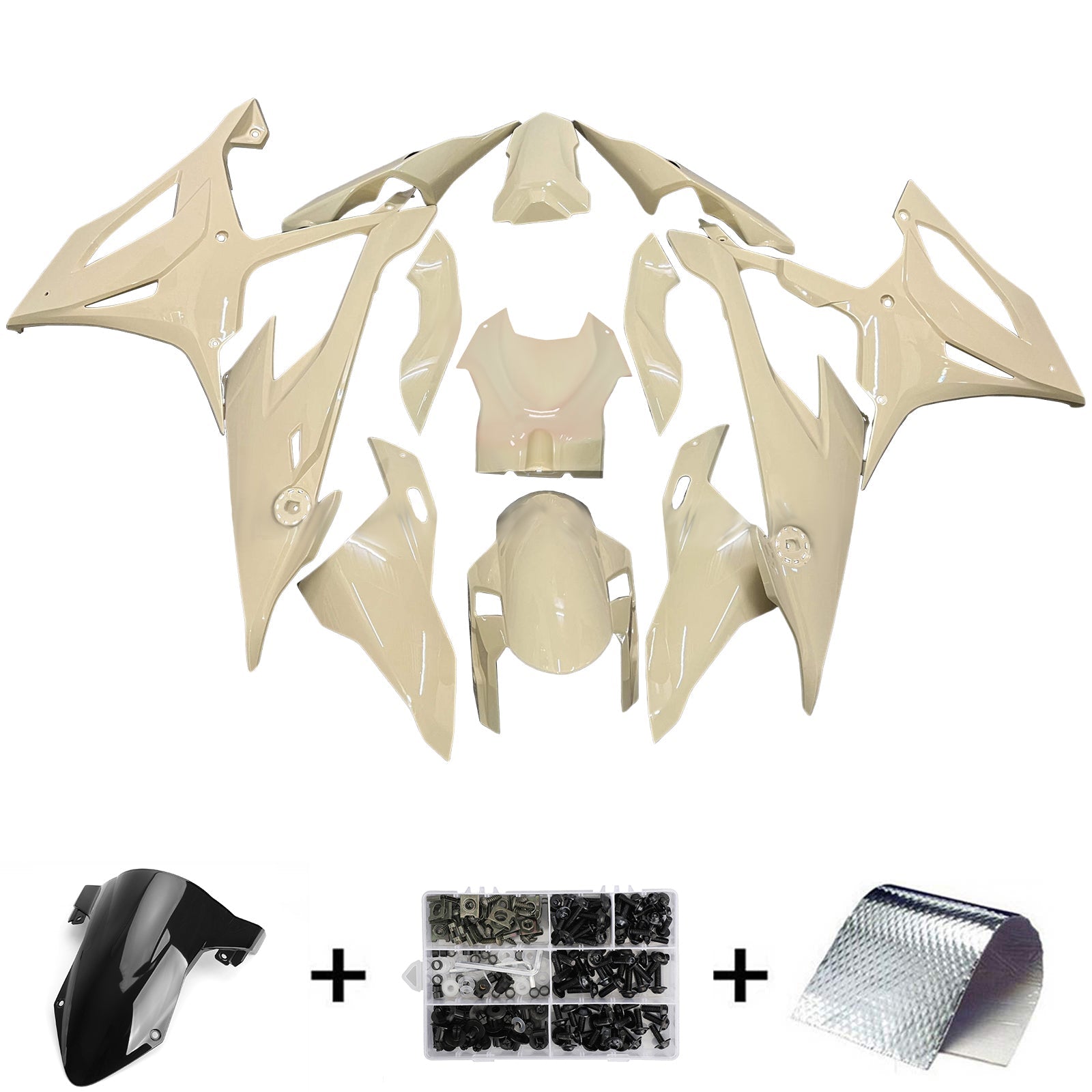 Kit de carénage d'injection pour BMW M1000RR S1000RR 2019-2022 Carrosserie Plastique ABS