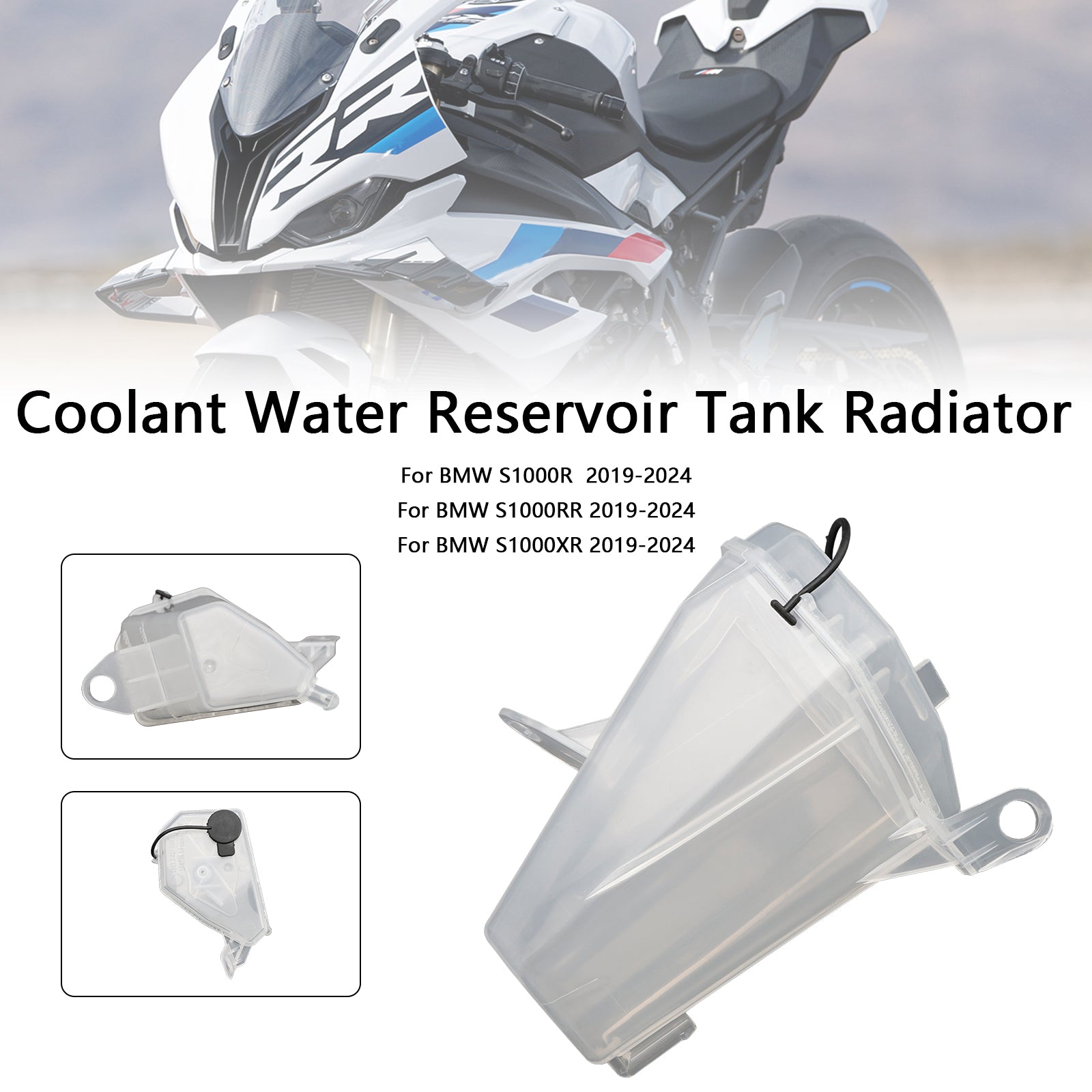 Réservoir d'eau de refroidissement pour radiateur BMW S1000RR 2019-2024