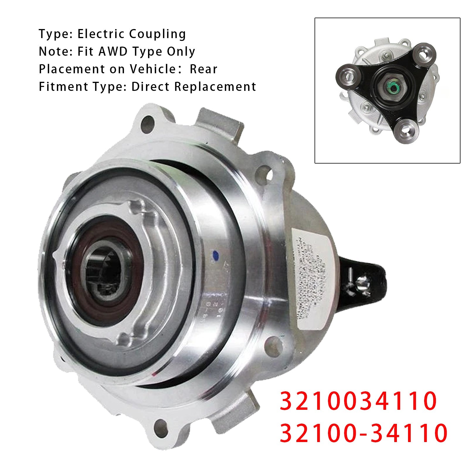 02/2014~12/2018 Elektrische koppeling Ssangyong ACTYON KYRON KORANDO C 3210034110 32100-34110