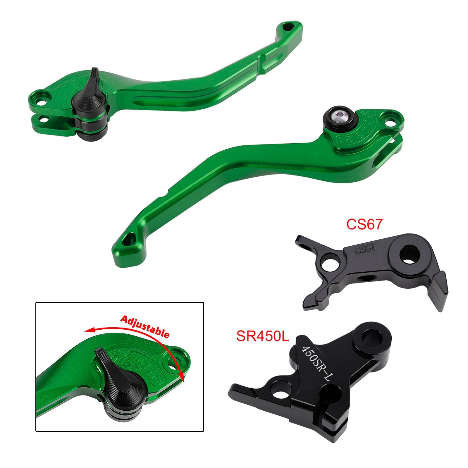 Levier de frein et d'embrayage court CNC compatible avec VOGE DS900X 900DSX 2024-2026