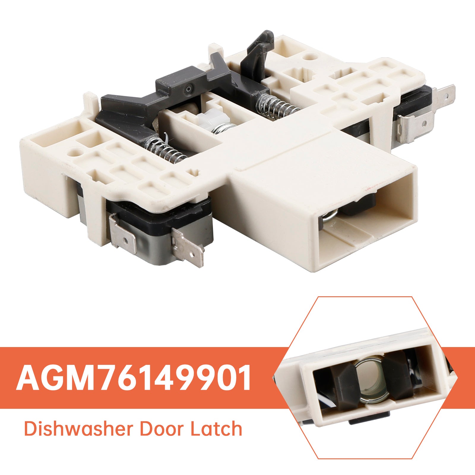 Loquet de porte de lave-vaisselle AGM76149901 pour lave-vaisselle LG AFK73909601 AFK73909602