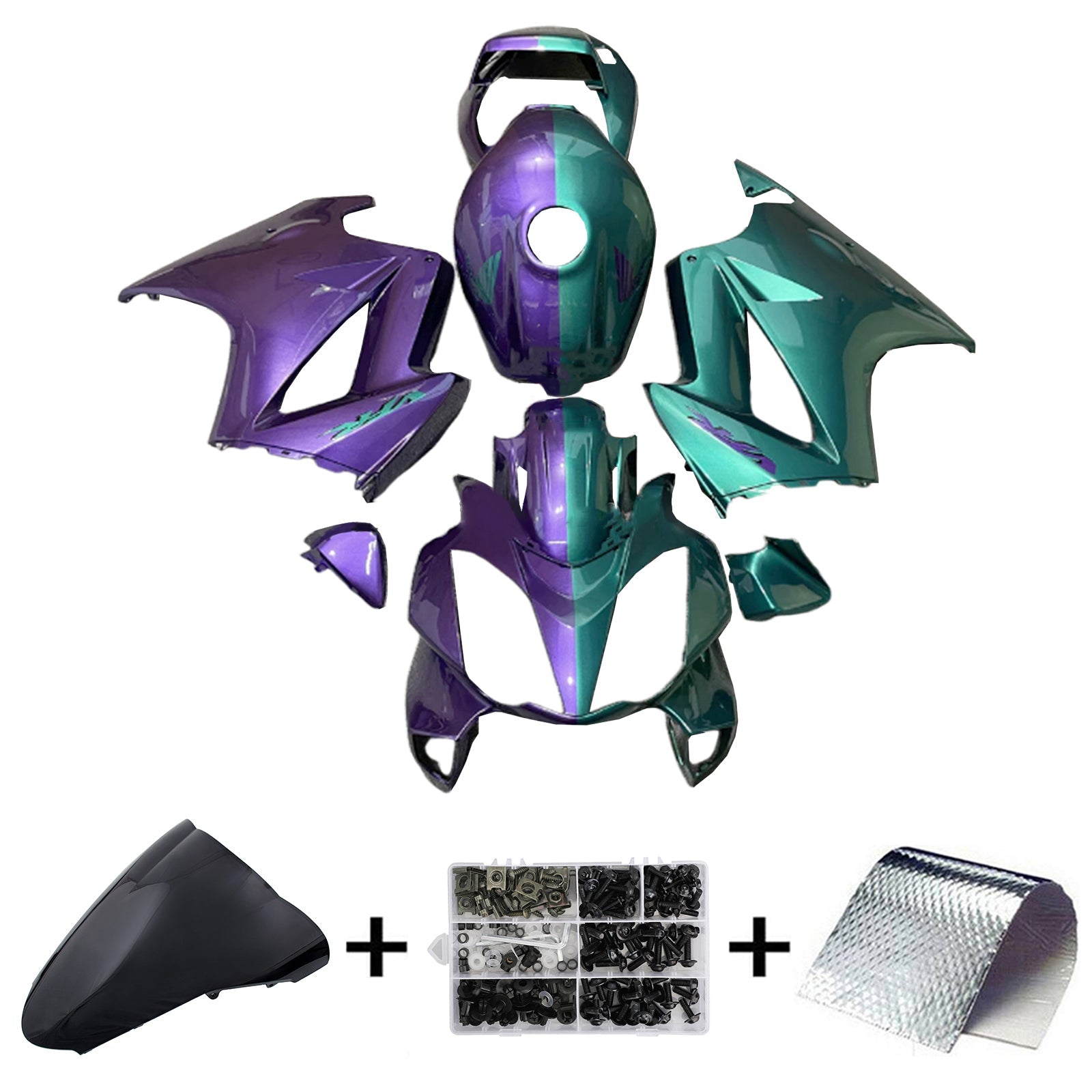 Honda VFR800 2002-2012 Injectie ABS kunststof carrosseriekuip